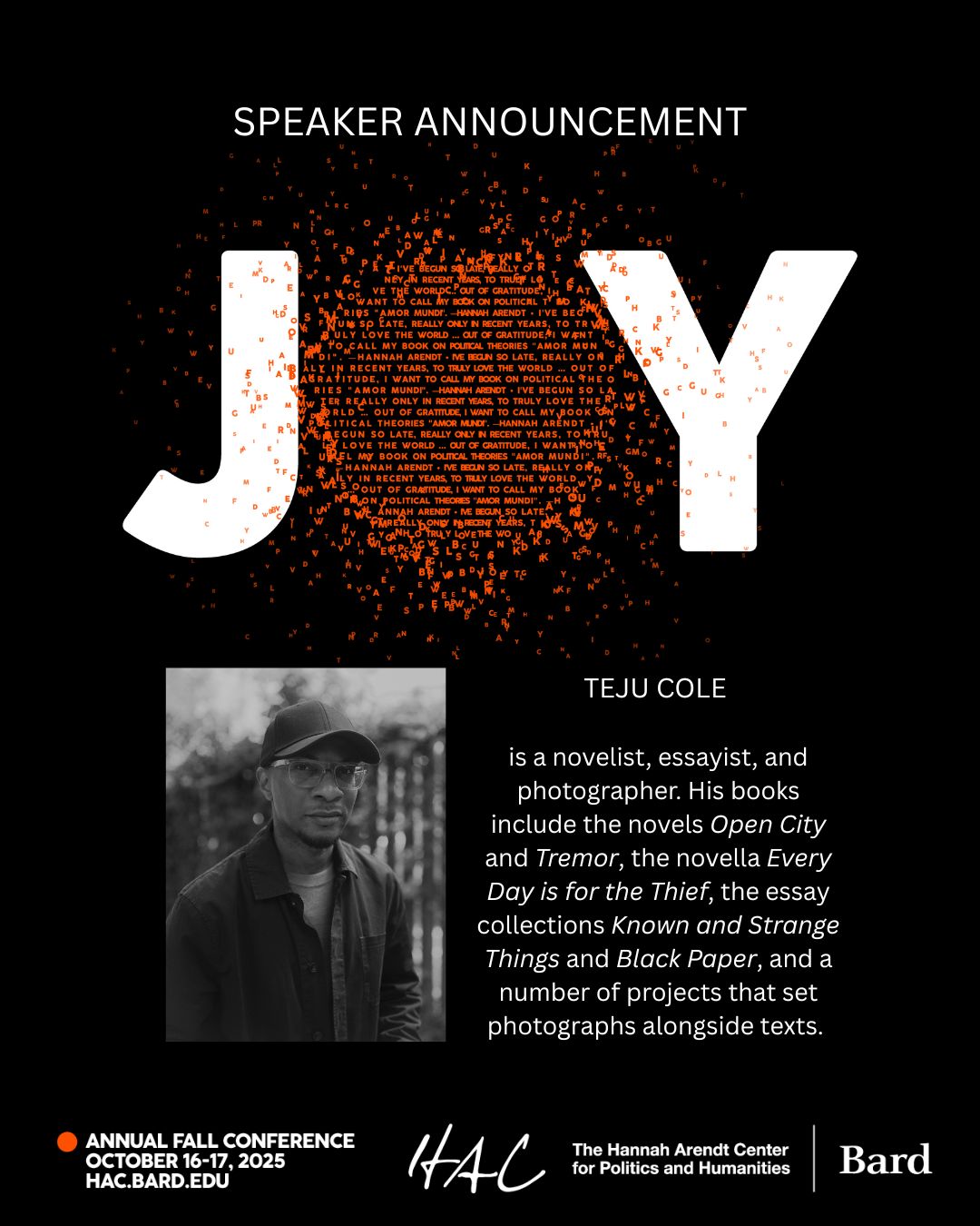 Operation Lightness with Teju Cole