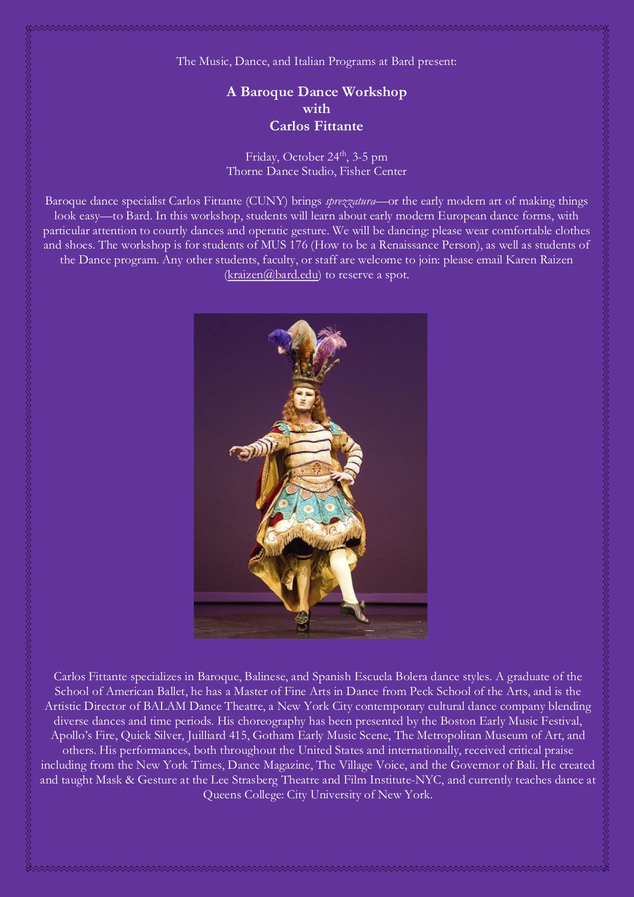 A Baroque Dance Workshop