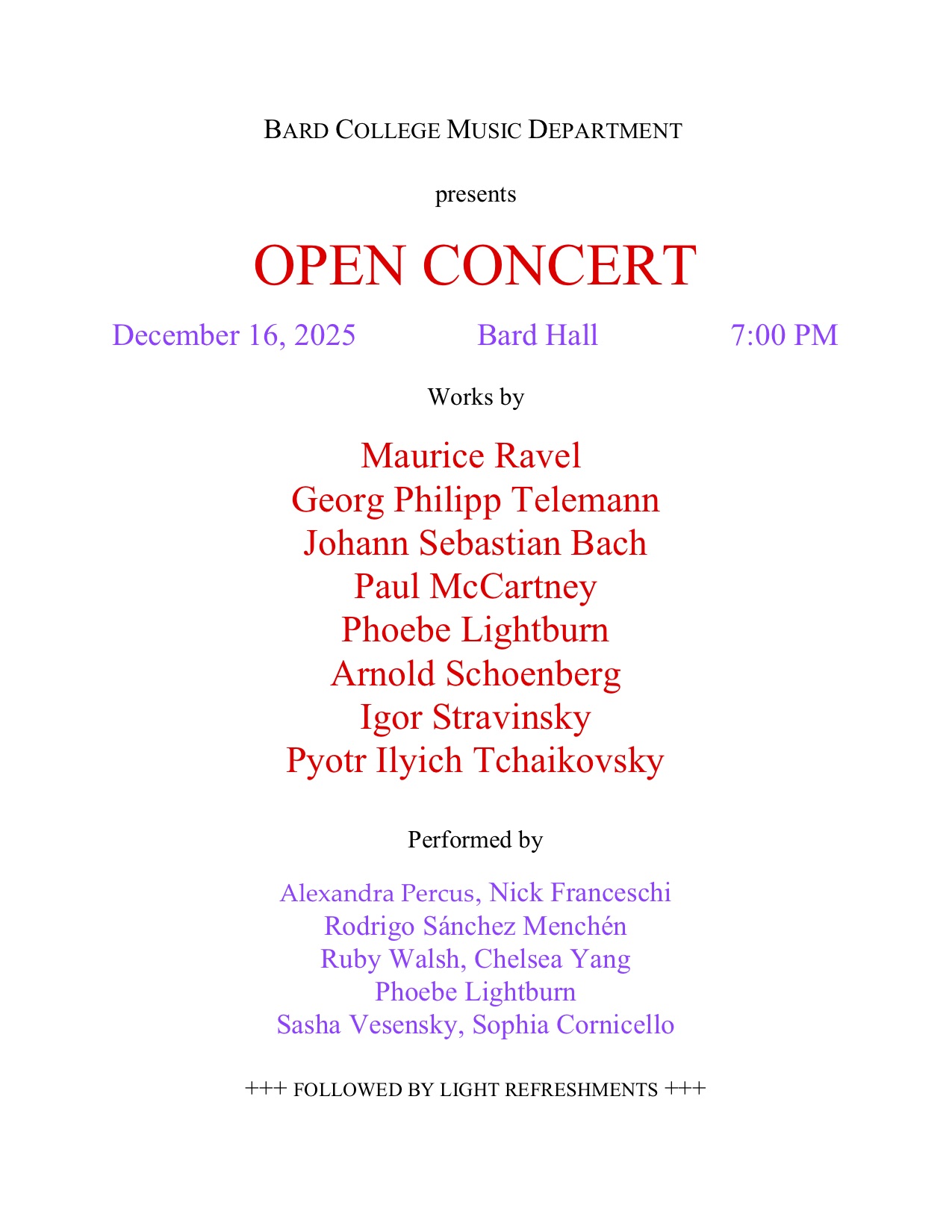 Open Concert