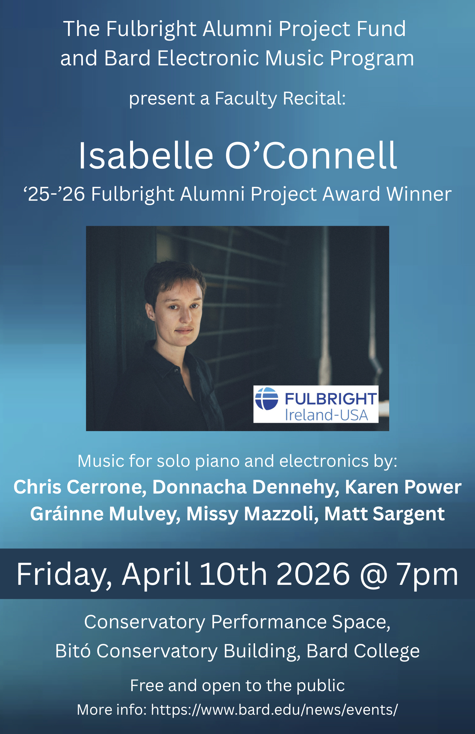 Faculty Recital: Isabelle O'Connell, Piano&nbsp;