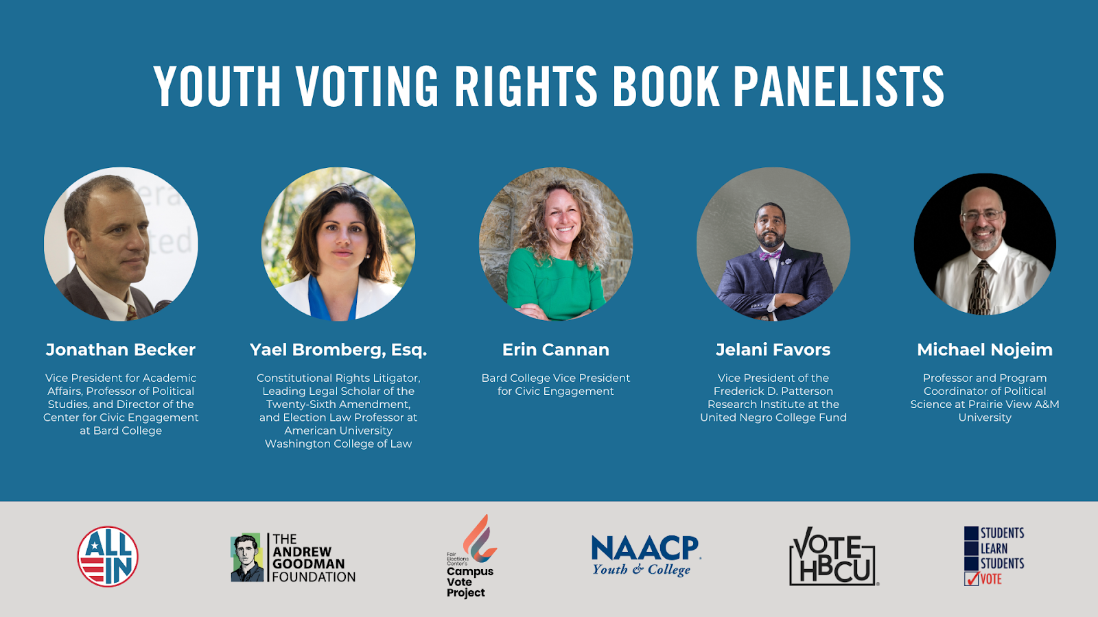 Youth Voting Rights Book Virtual Panel