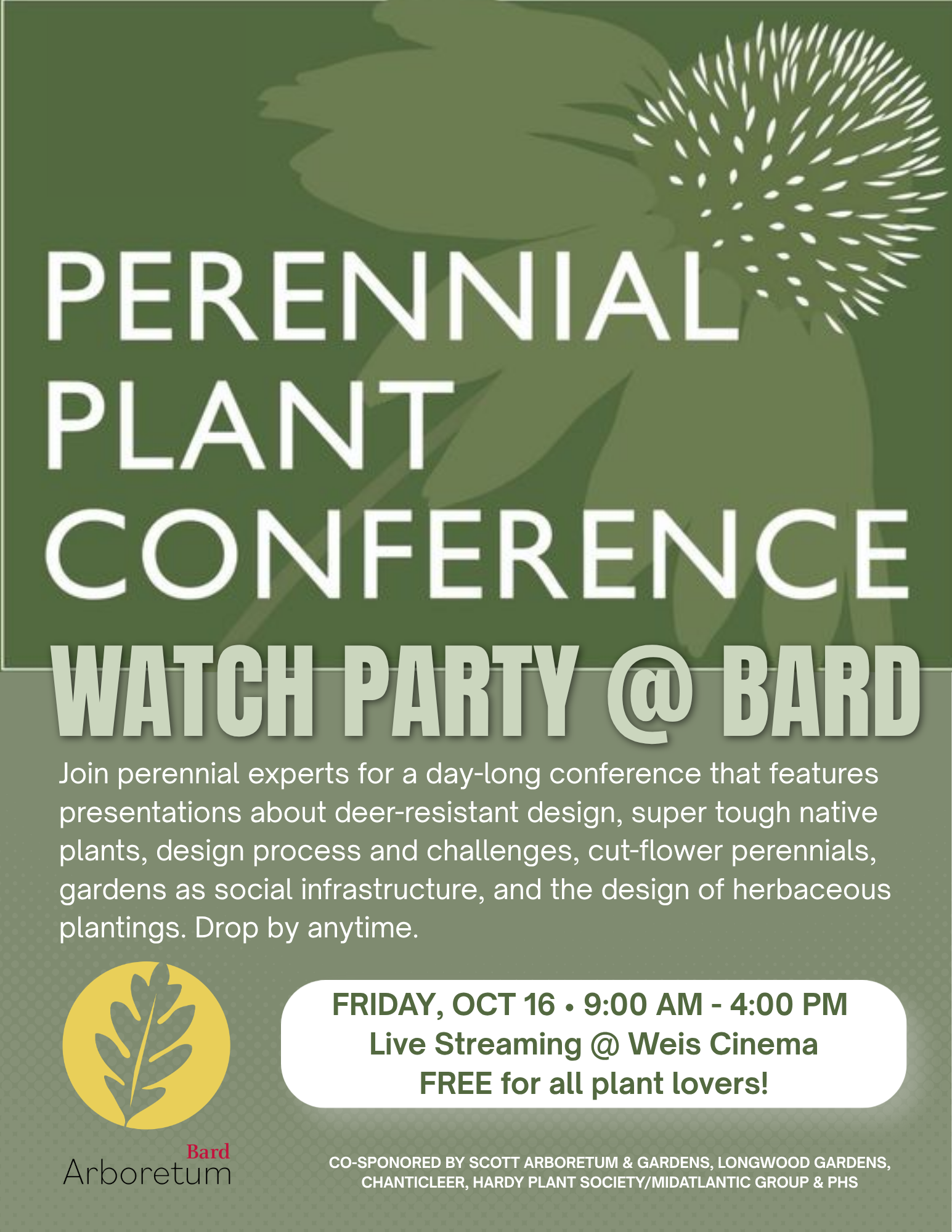 Perennial Plant Conference Watch Party @ Bard