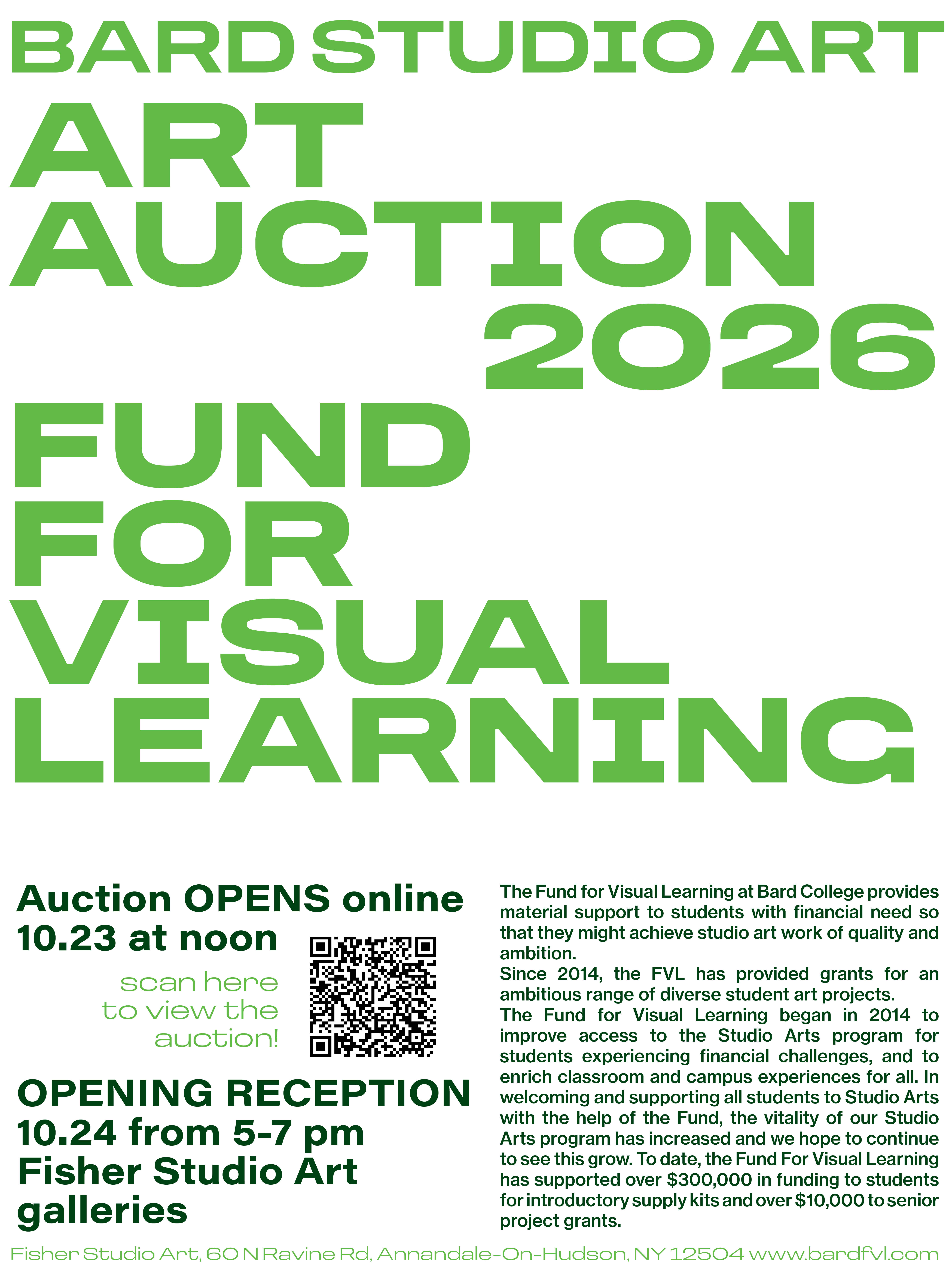 FUND FOR VISUAL LEARNING ART AUCTION