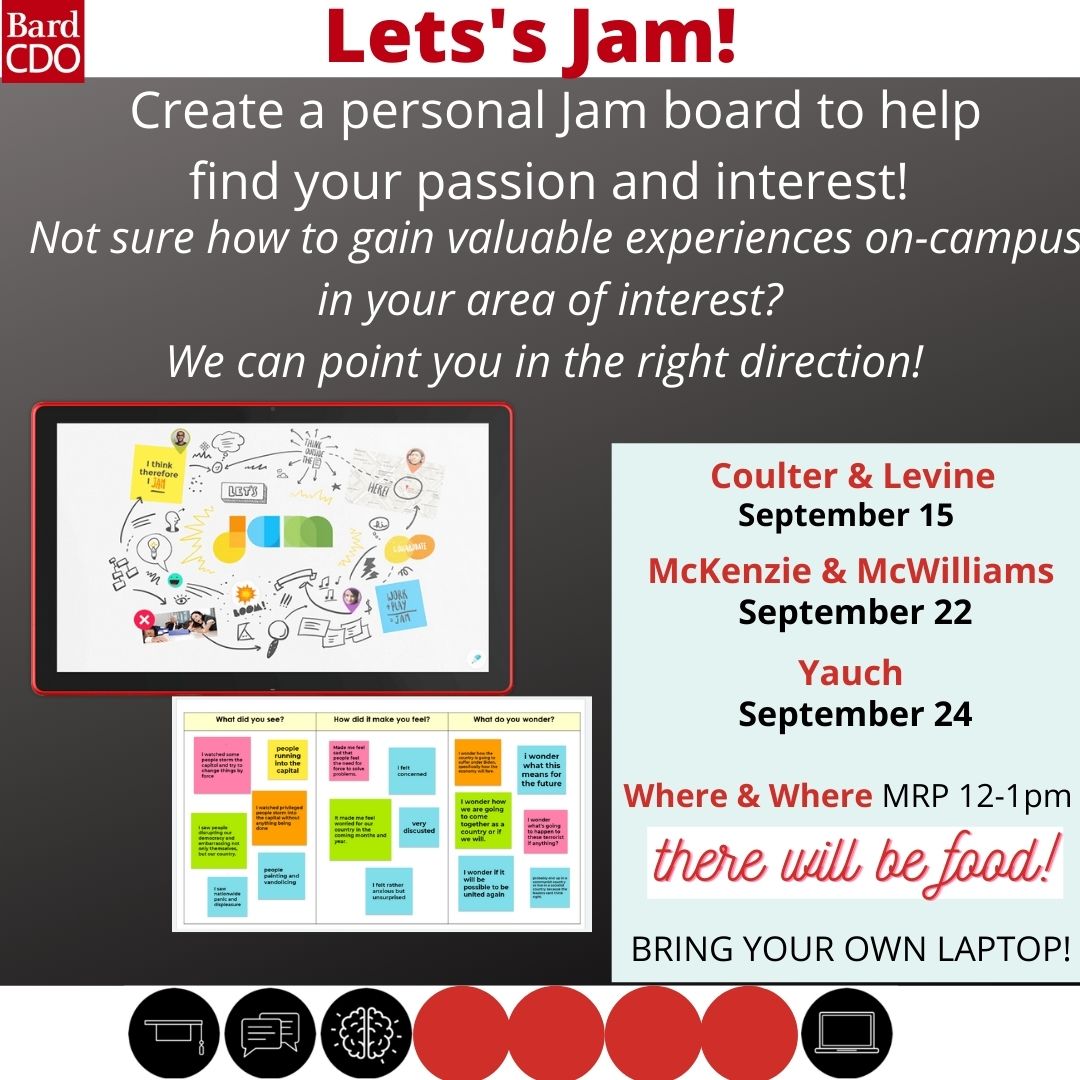 Let's Jam! Create a personal Jam board to help find your passion and interest!