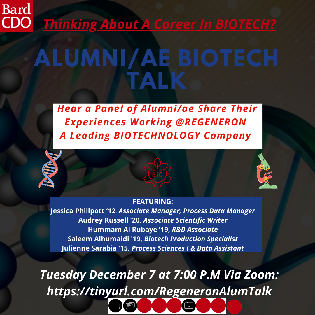 Visit https://tinyurl.com/RegeneronAlumTalk