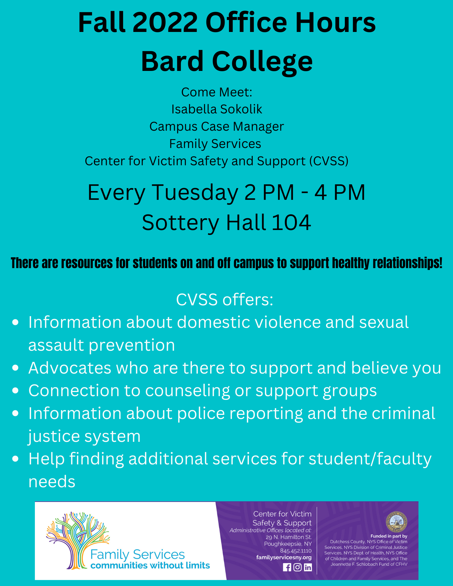 Office Hours With Isabella Sokolik from Family Services