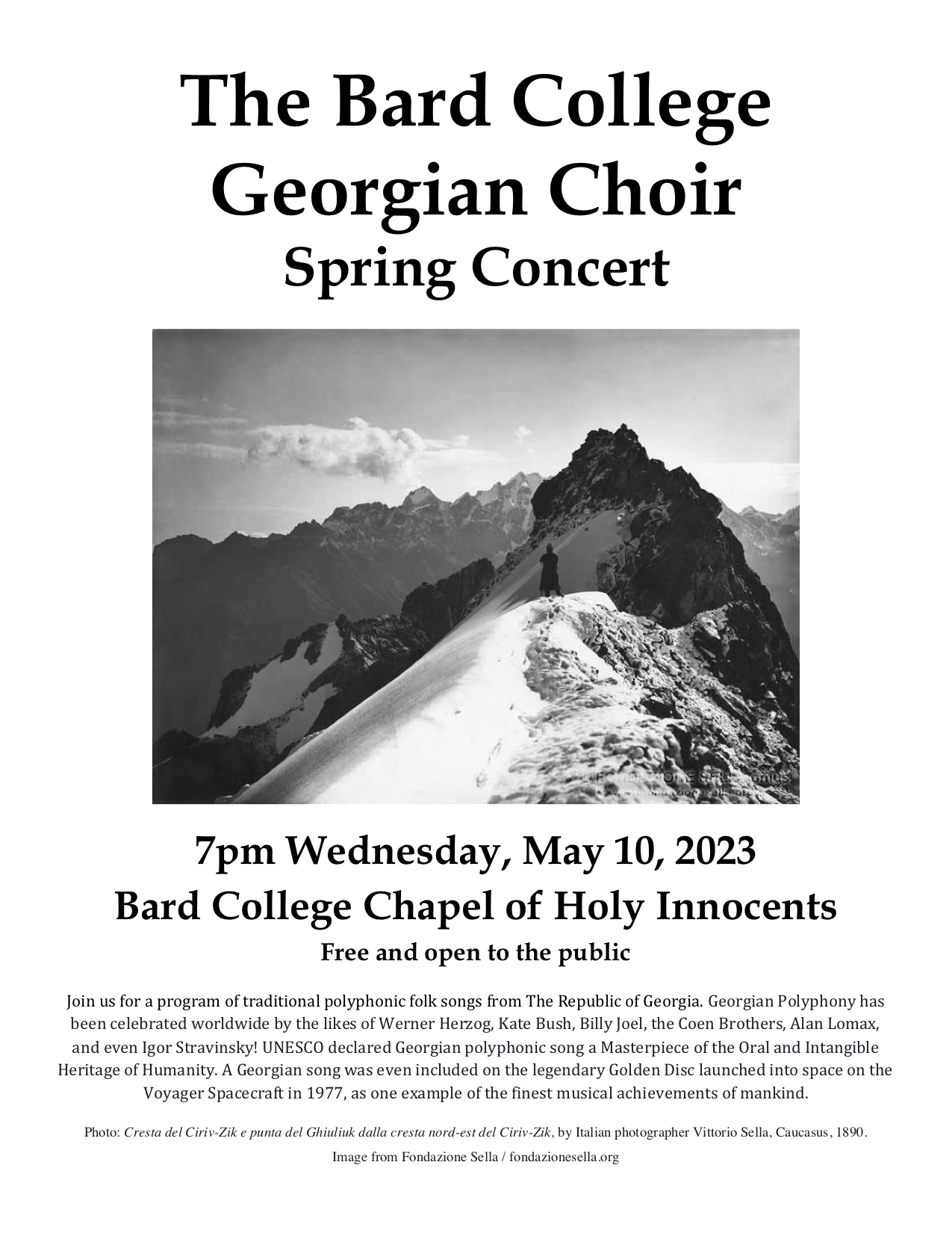 The Bard College Georgian Choir&nbsp;&nbsp;