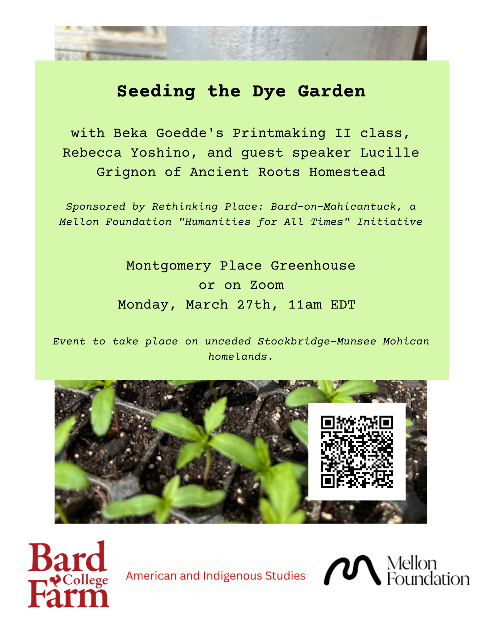 Visit https://bard.zoom.us/j/82788819245?pwd=dVk0R3h6NkNYbHNYMEc4R29YTGRKQT09