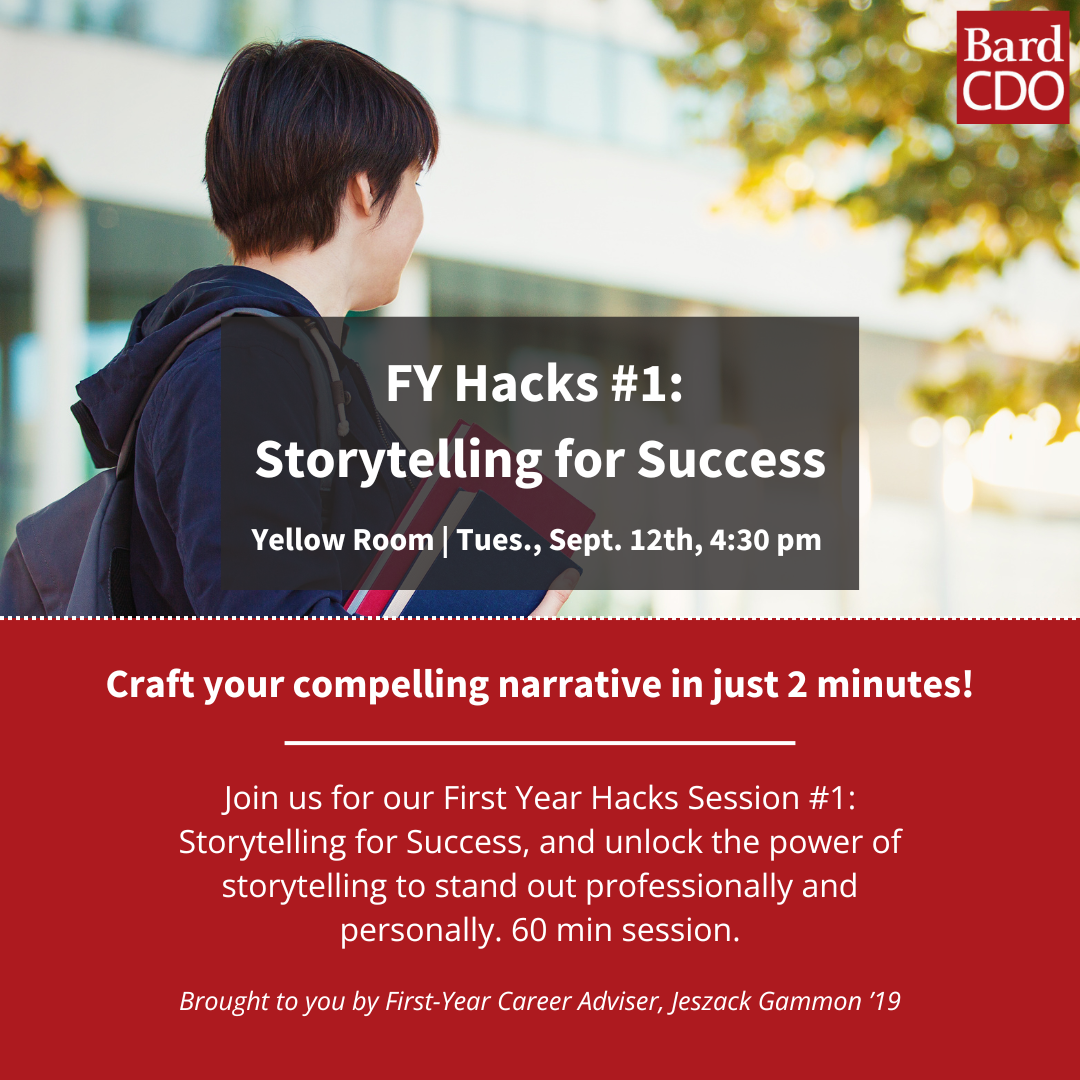 First-Year Hacks #1: Storytelling for Success&nbsp;