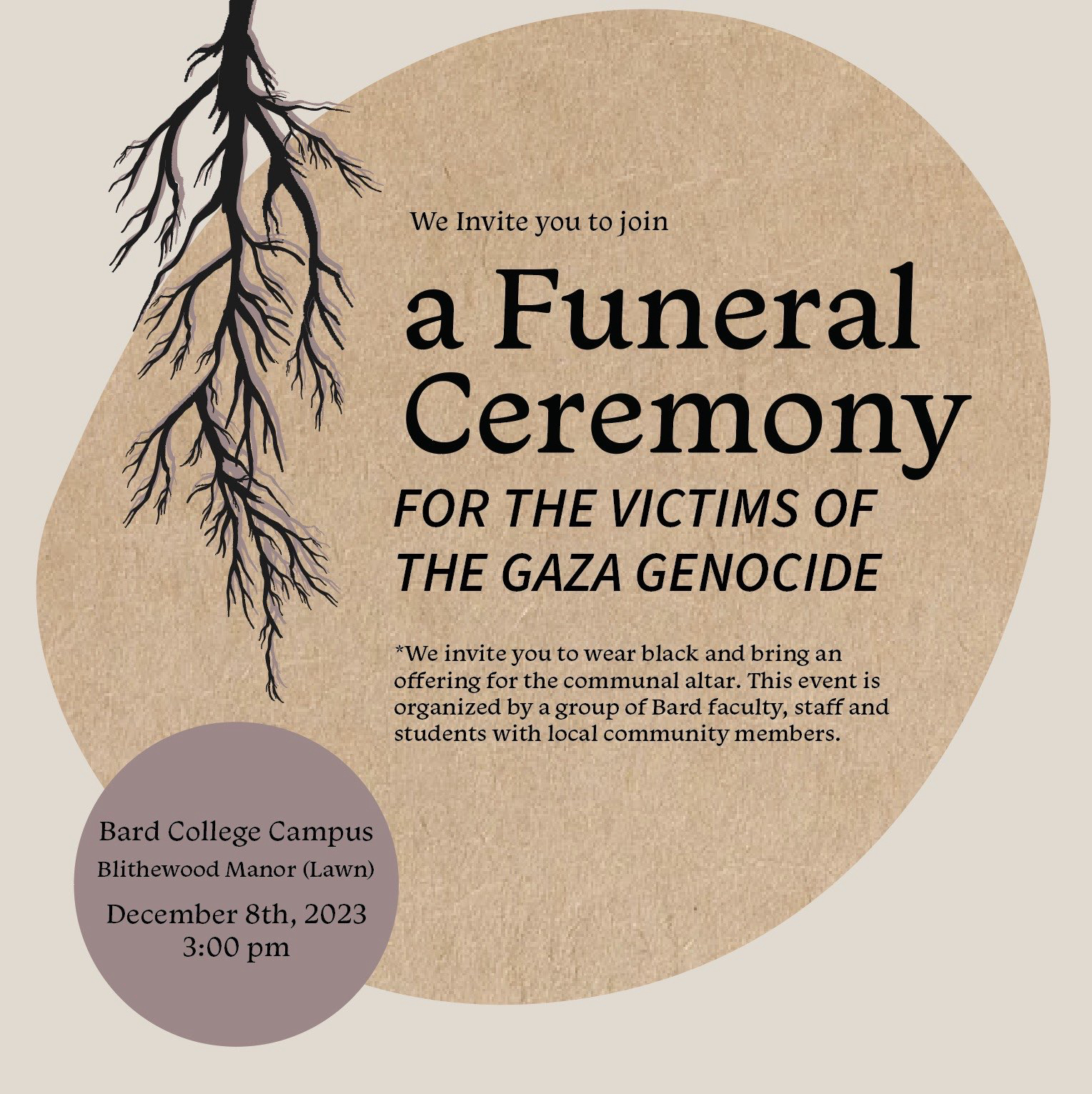 A Funeral Ceremony for the Victims of the Gaza Genocide