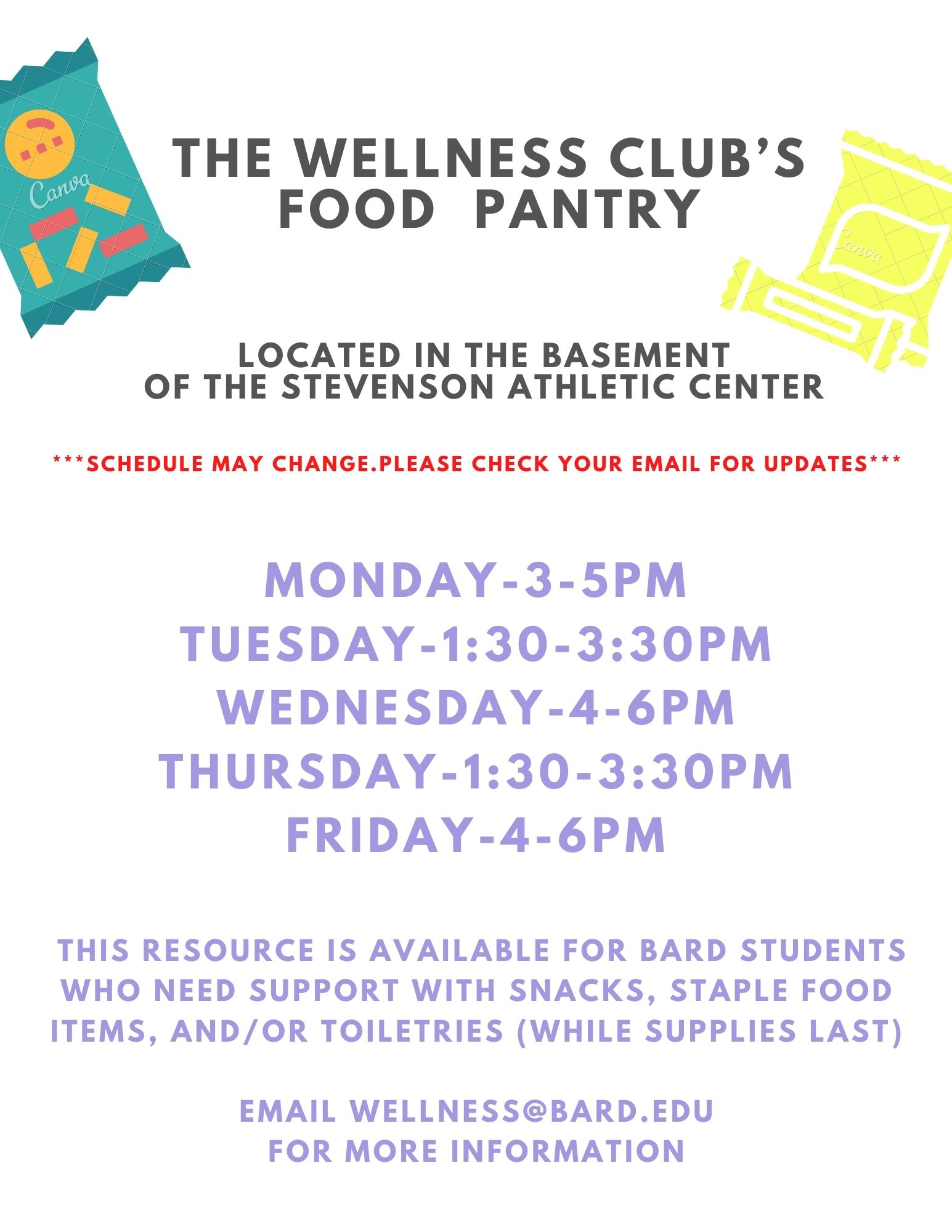 Wellness Club Food Pantry