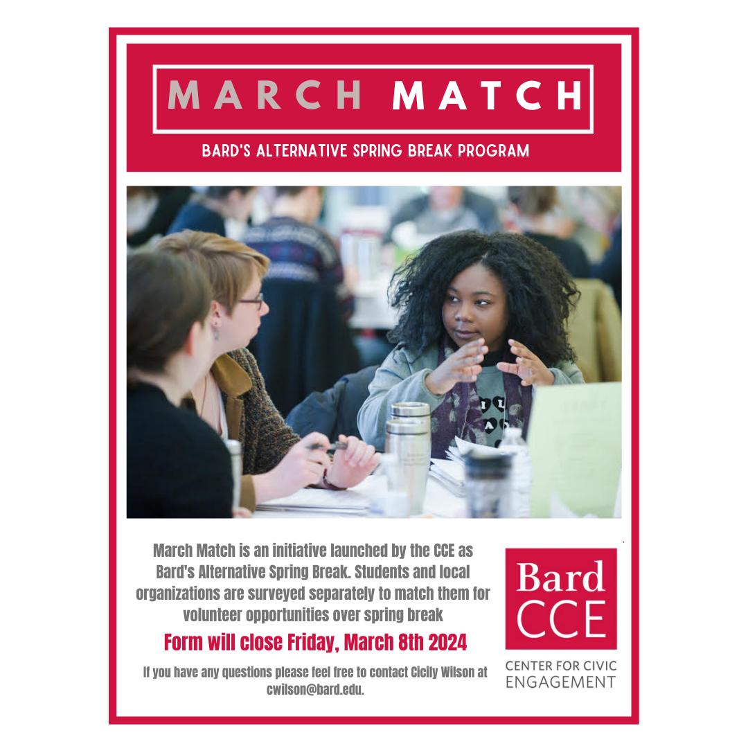 March Match: Bard's Alternative Spring Break Program