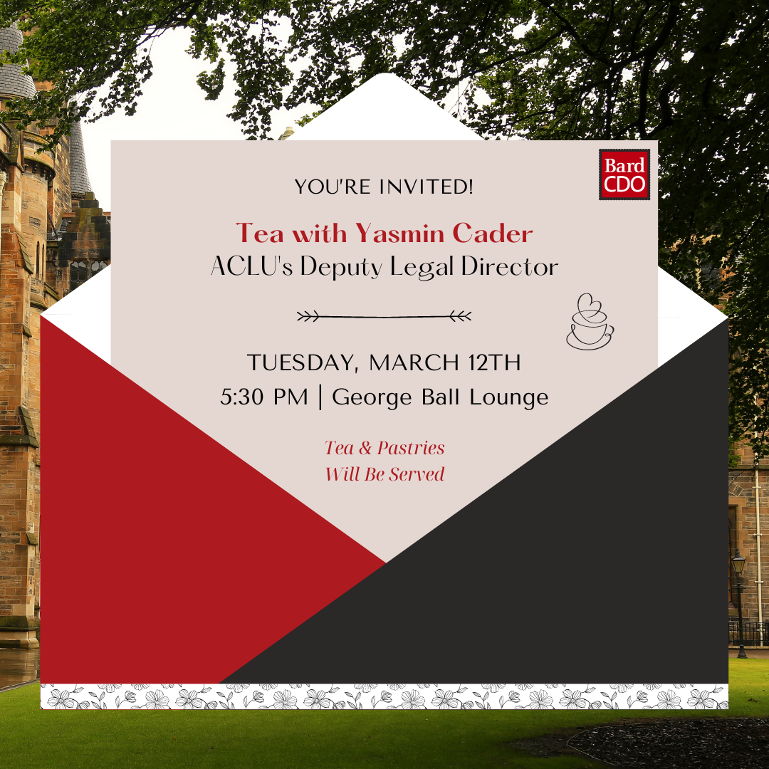 Tea with Yasmin Cader, ACLU&rsquo;s Deputy Legal Director