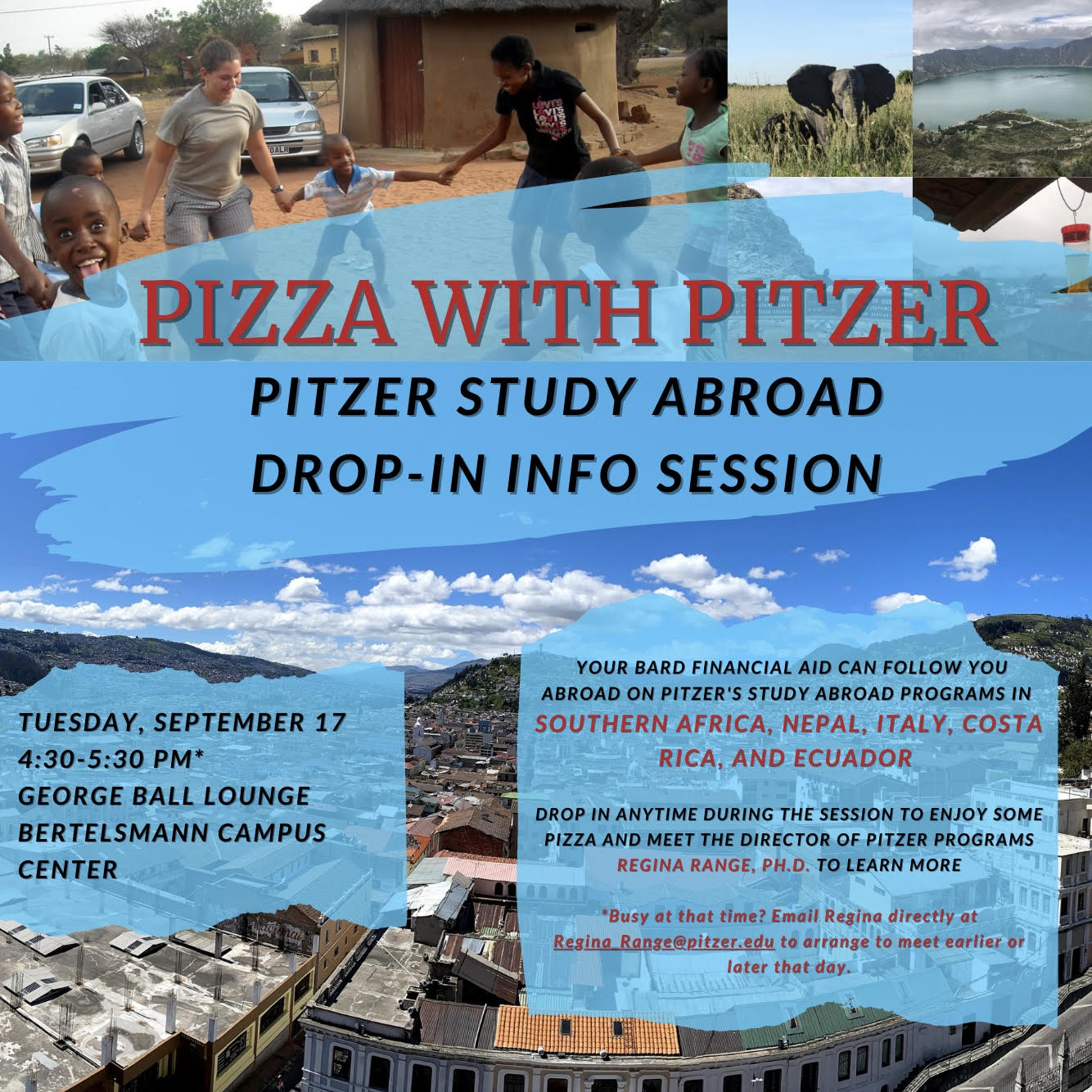 Pizza with Pitzer:&nbsp;Pitzer Study Abroad Drop-In Info Session