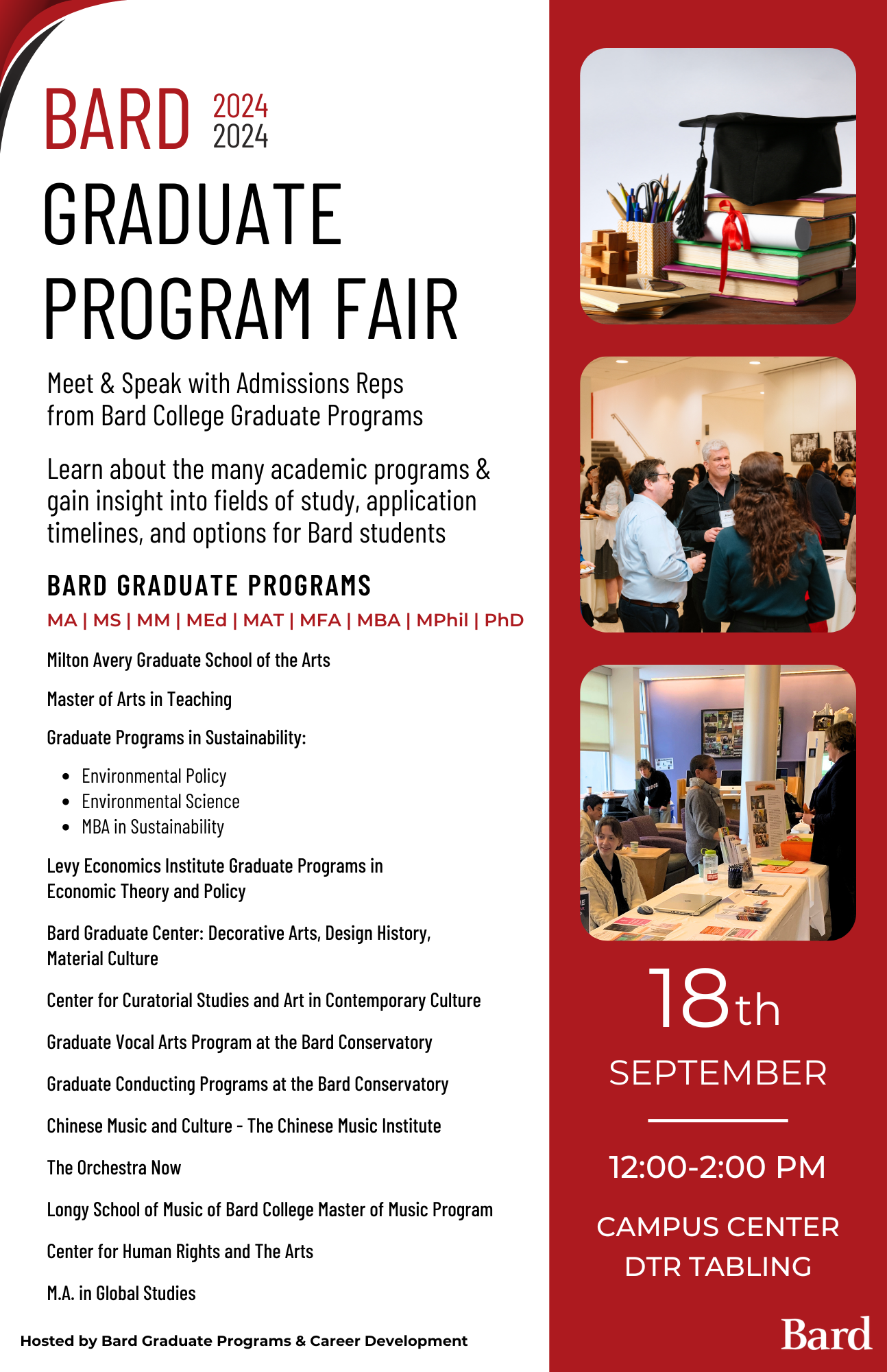 Bard Graduate Program Fair; Bard Graduate Program Fair&nbsp;
