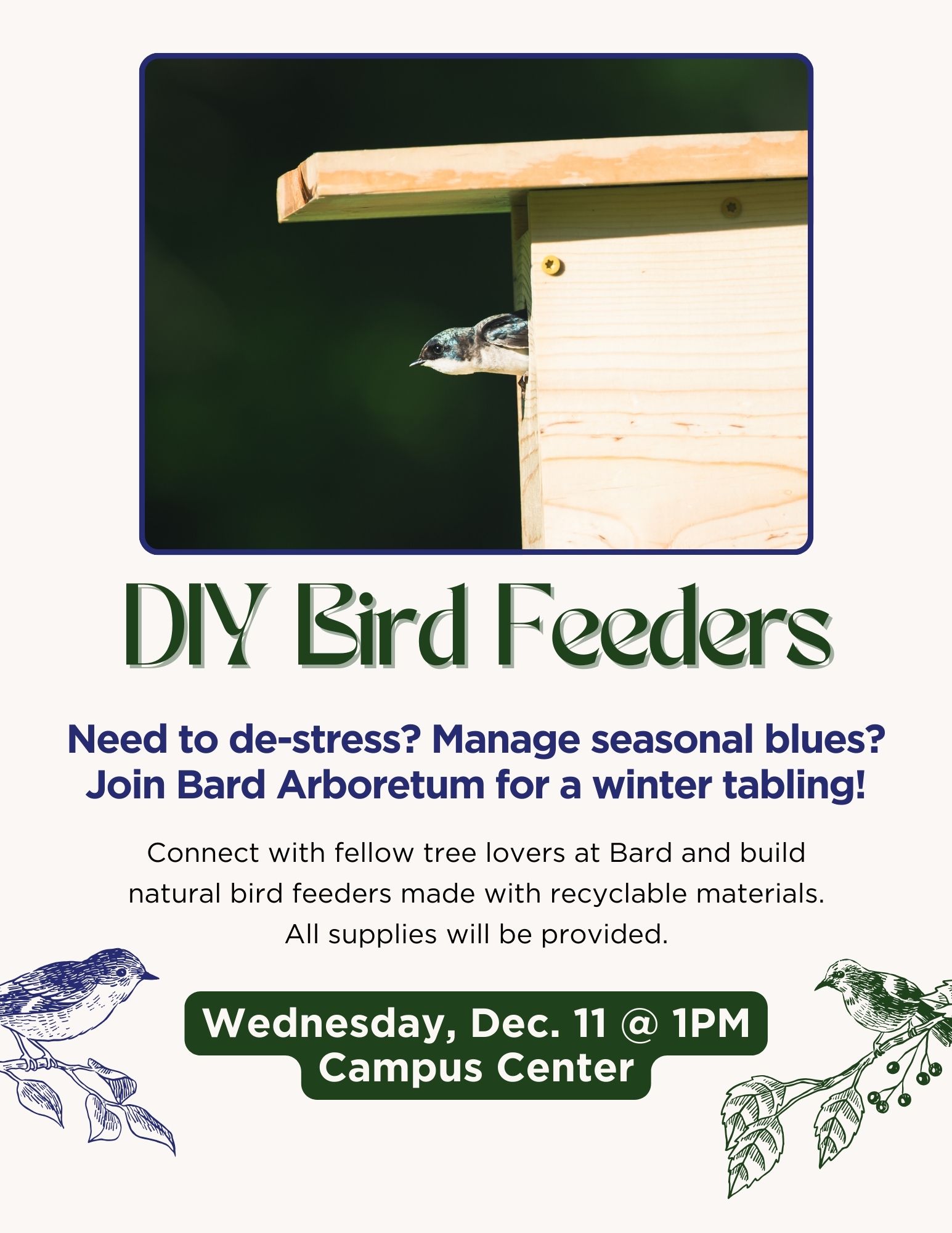 DIY Bird Feeders: Bard Arboretum Tabling