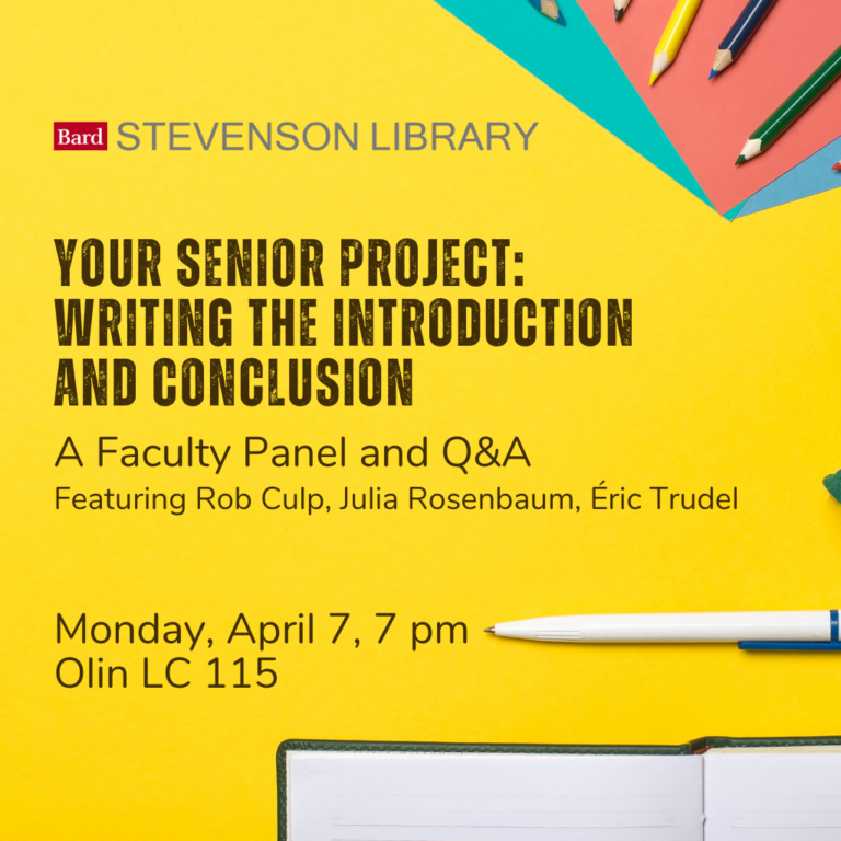 Writing the Introduction and Conclusion of Your Senior Project