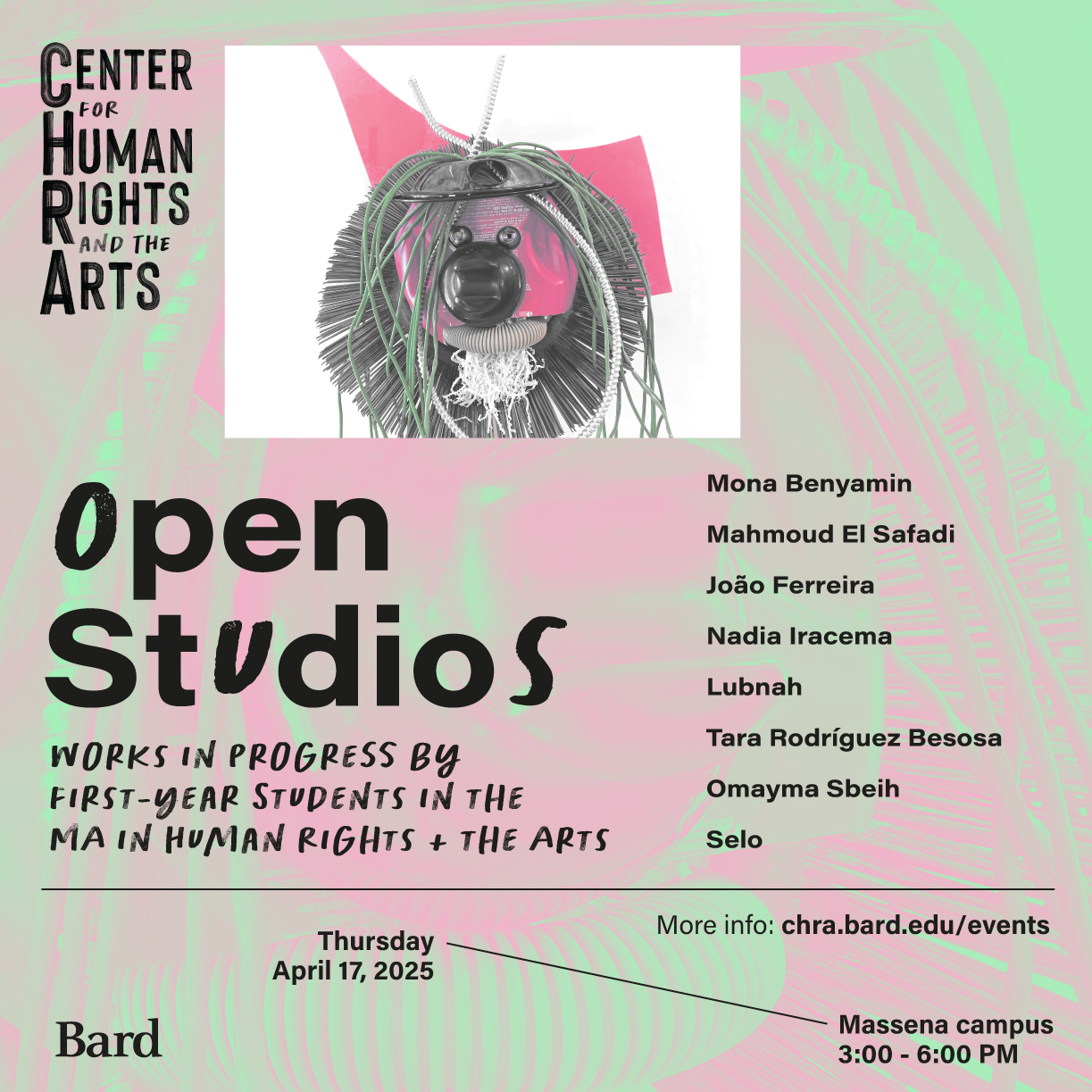 Open Studios: Works In-Progress by First-Year MA Students in Human Rights &amp; the Arts