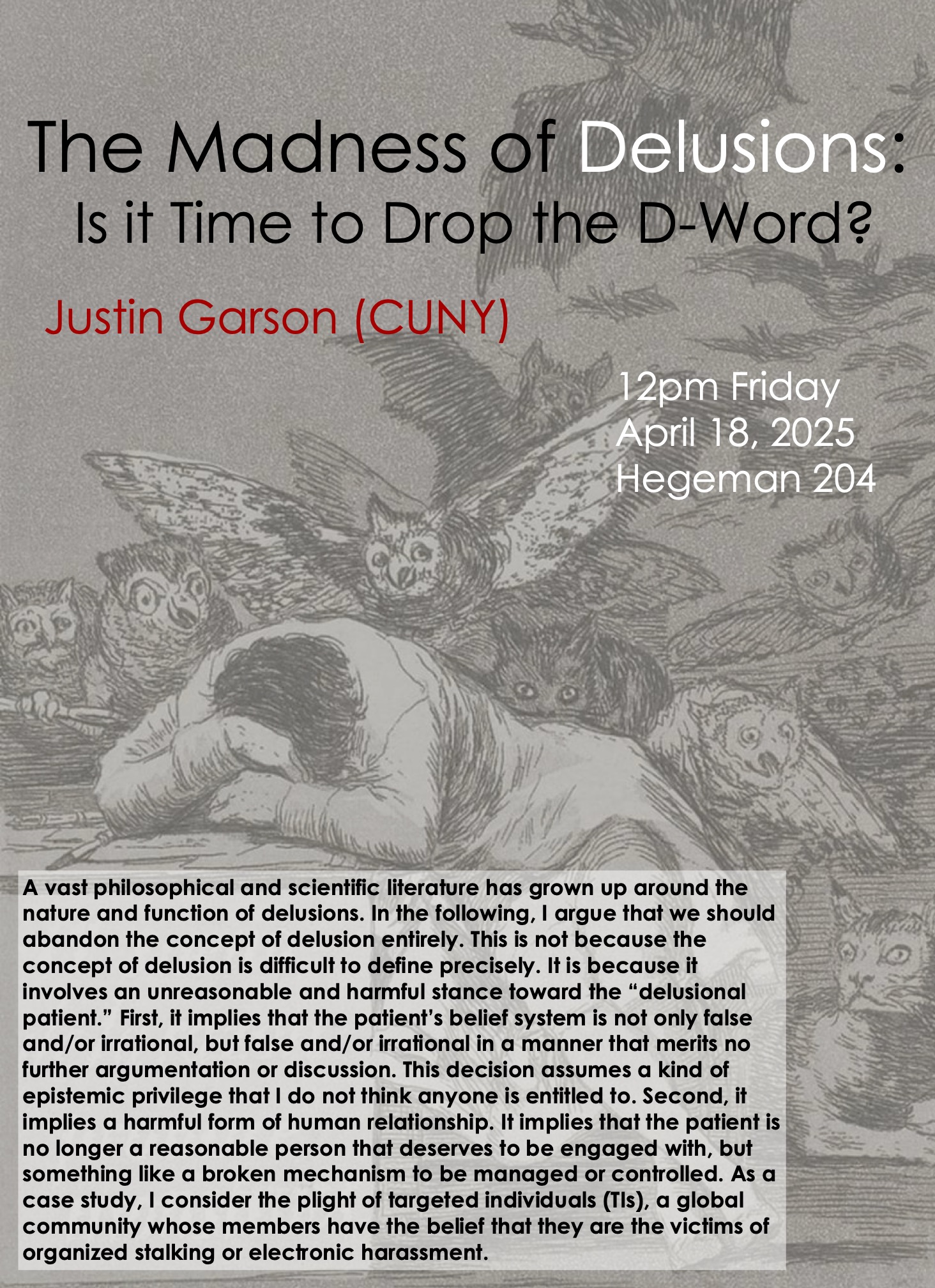 The Madness of Delusions:&nbsp;Is it Time to Drop the D-Word?