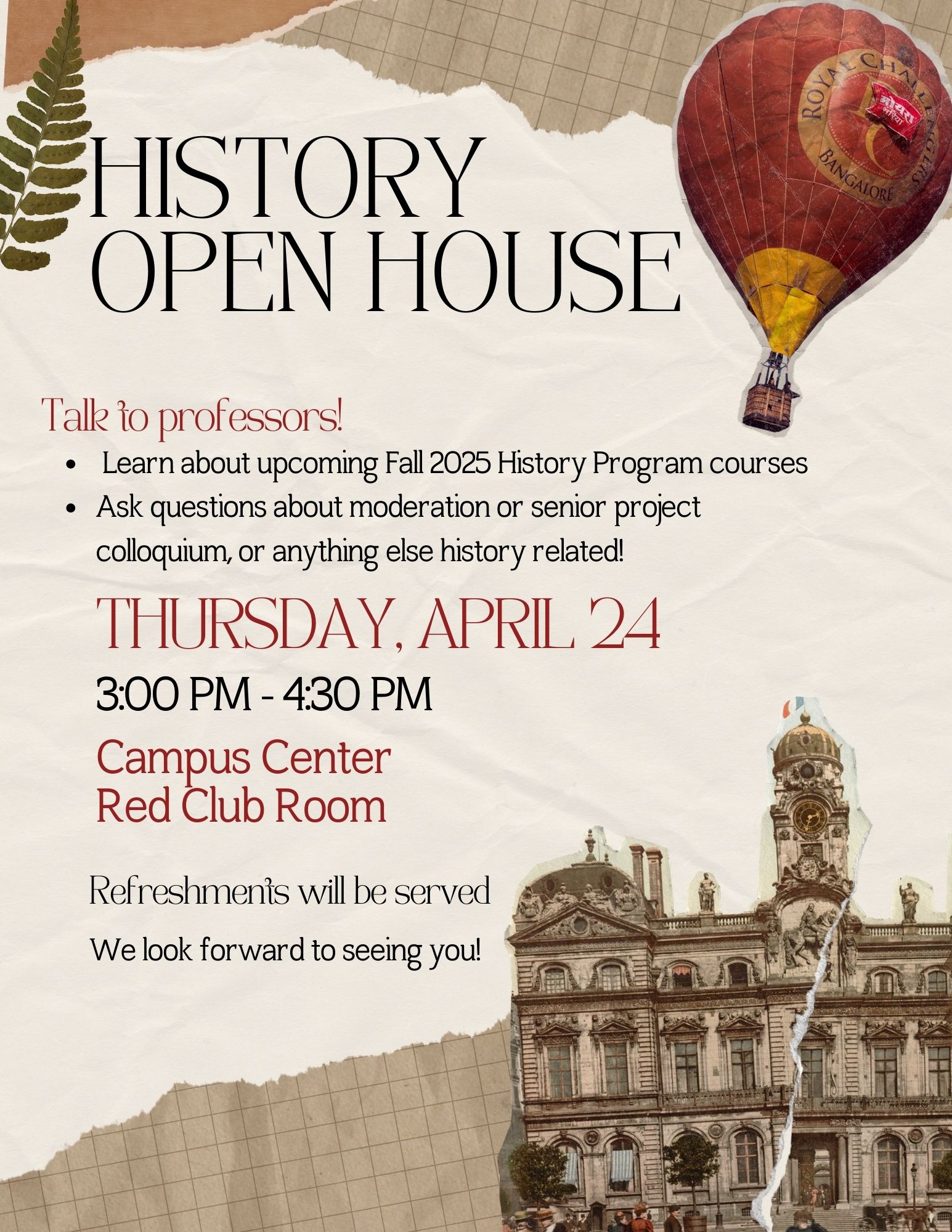 History open house.; History Open House