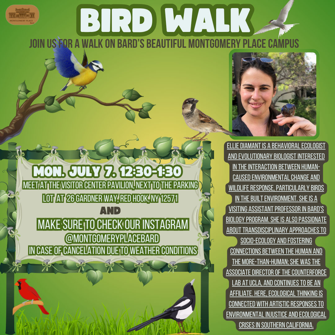A folder for a bird walk at Montgomery Place.; Montgomery Place Bird Walk