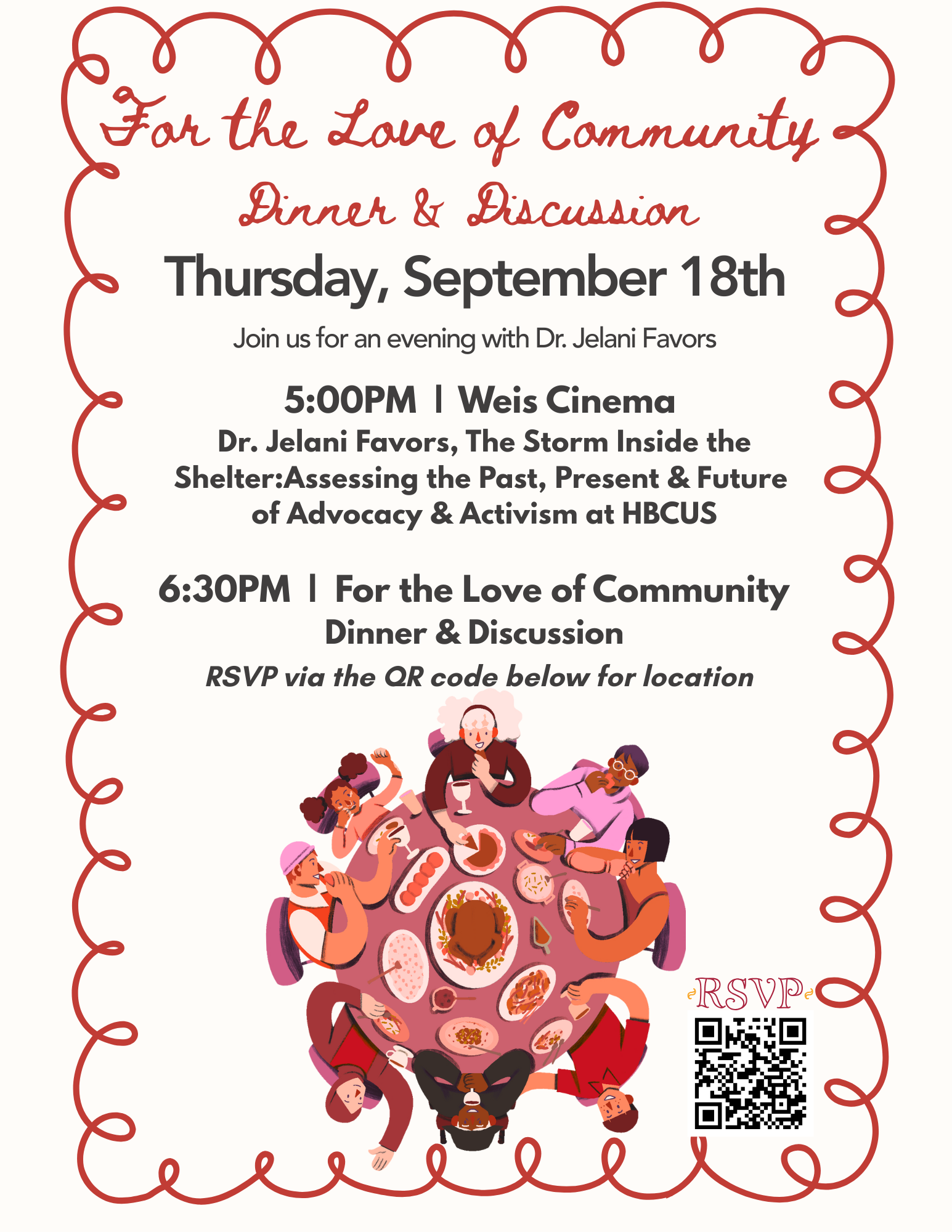 For the Love of Community Dinner with Dr. Jelani Favors; For the Love Of Community Dinner &amp; Discussion