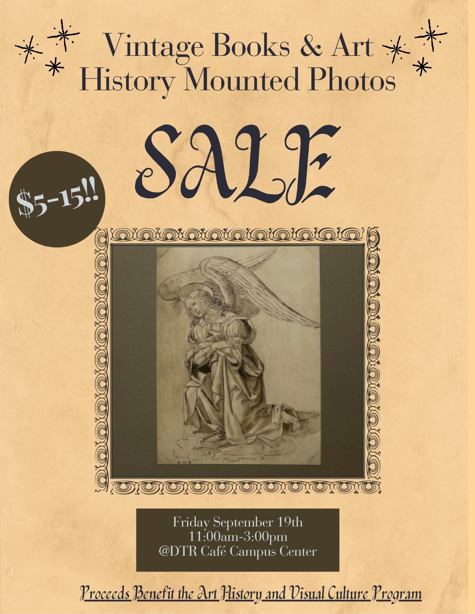 Tomorrow, Friday Sept 19: Art History Prints and Books Sale&nbsp;&nbsp;