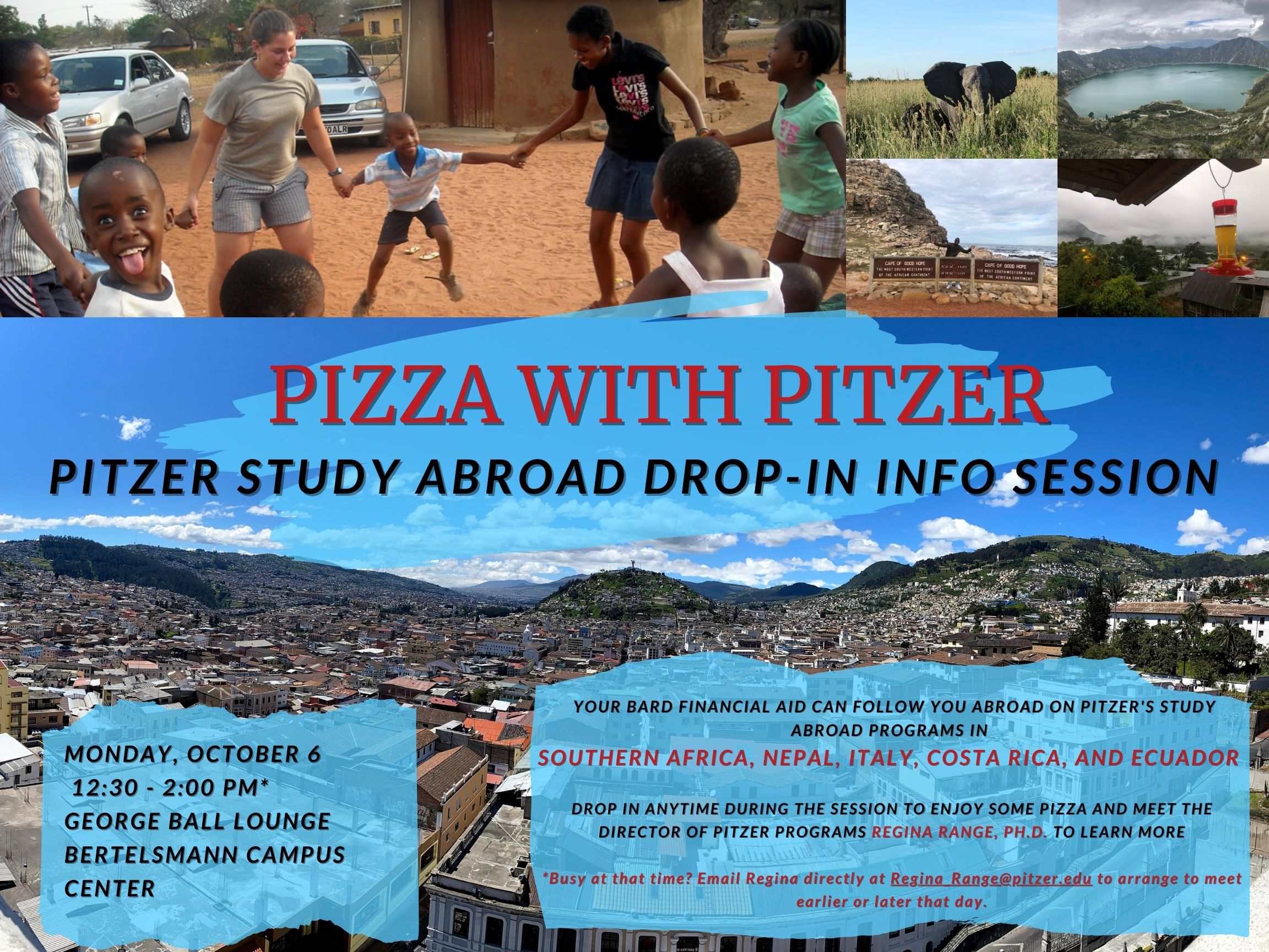 Pizza with Pitzer:&nbsp;Pitzer Study Abroad Drop-In Info Session