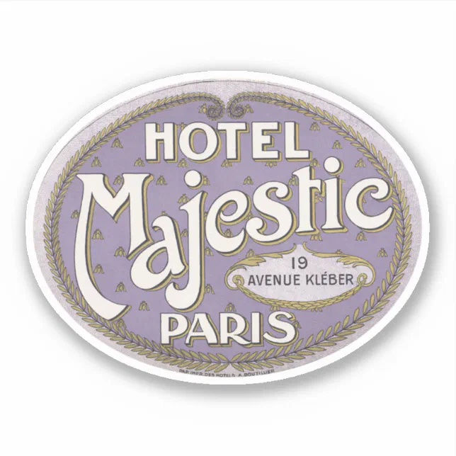 A purple logo for the Hotel Majestic in Paris; Rival Riverains: Joyce and&nbsp;Proust in Paris