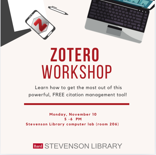 Zotero workshop at the library.; Zotero&nbsp;Workshop