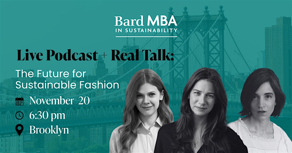 Visit https://www.eventbrite.com/e/inside-sustainability-with-bard-mba-the-future-for-sustainable-fashion-registration-1965640649095?aff=oddtdtcreator