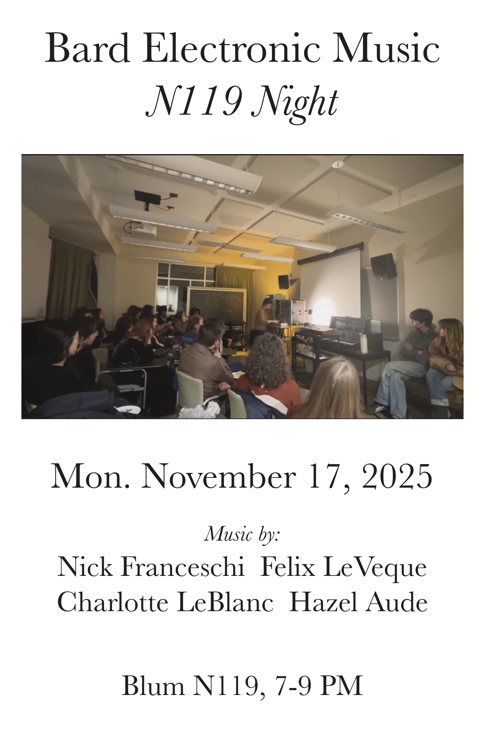 Bard Electronic Music Student Night