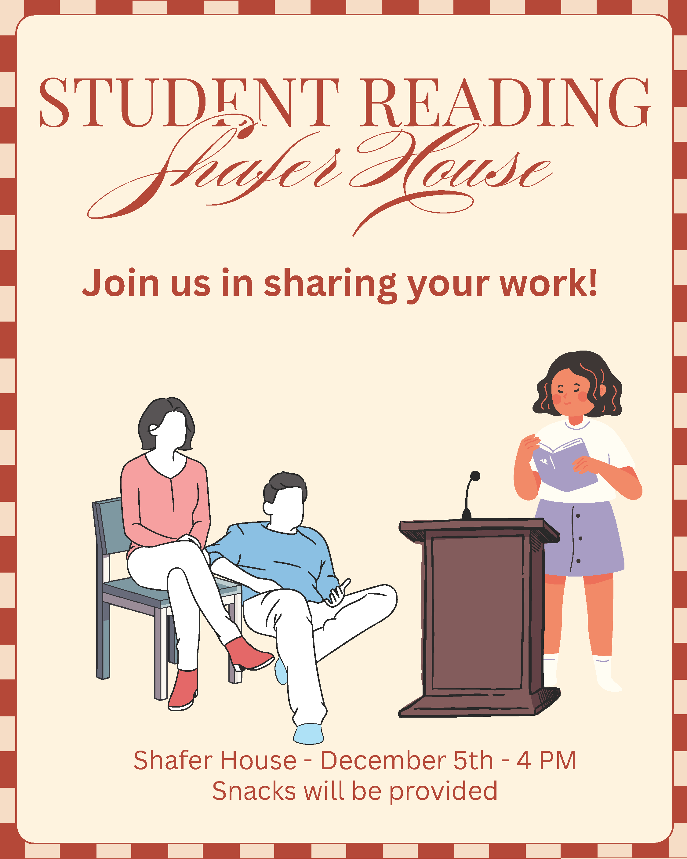 Student Reading at Shafer House