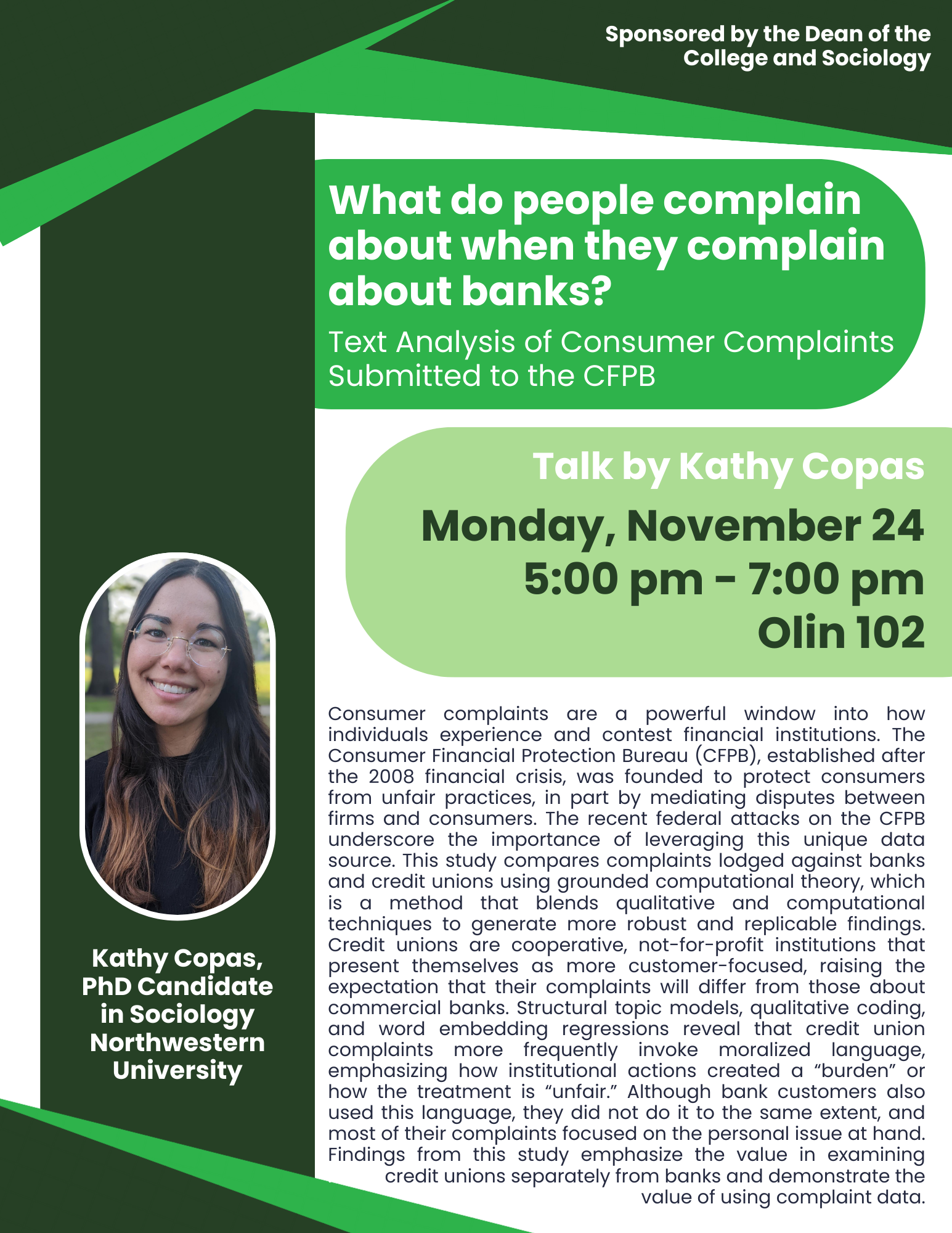 What do people complain about when they complain about banks?Text Analysis of Consumer Complaints Submitted to the CFPB