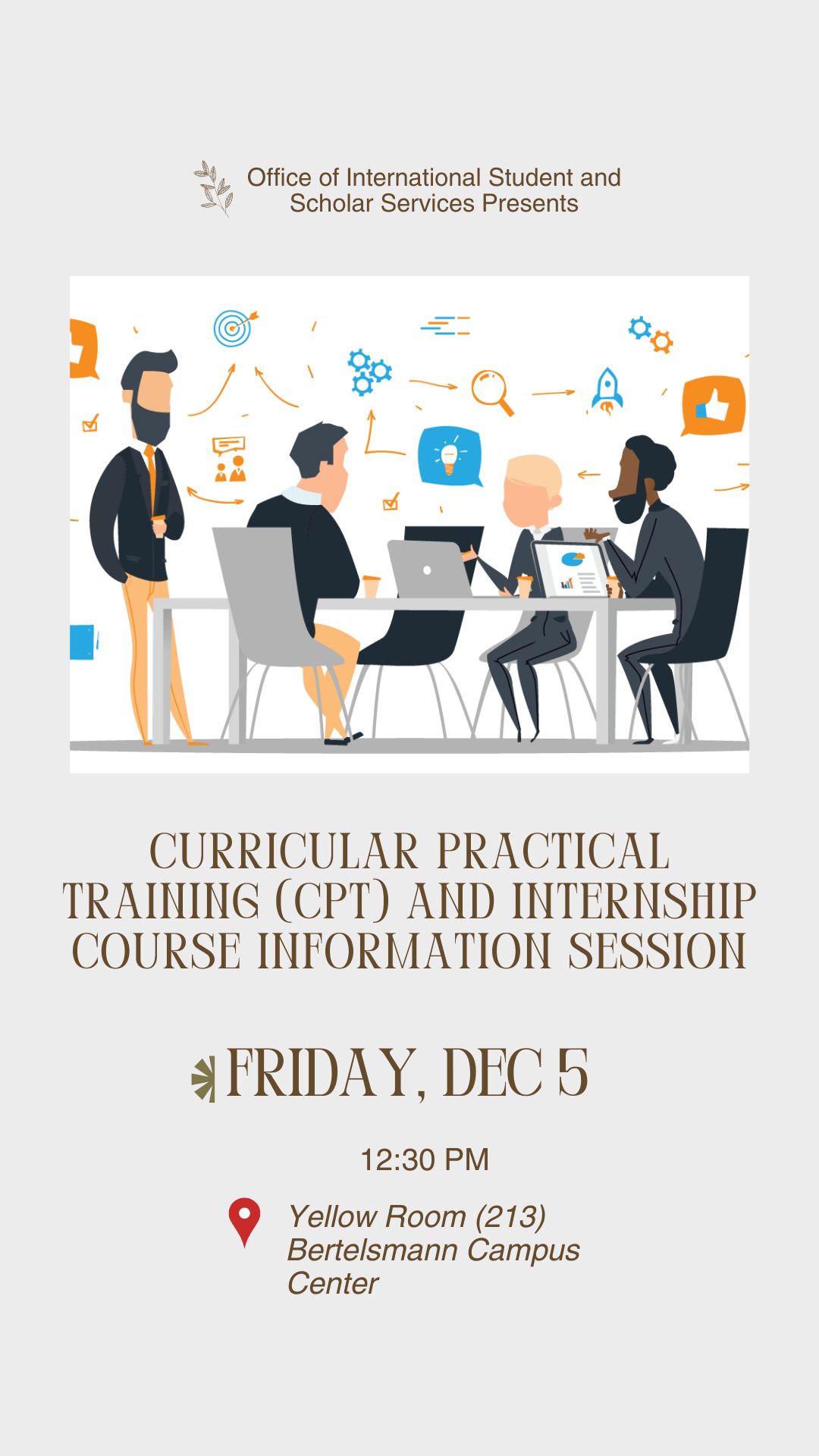 Curricular Practical Training (CPT) for F-1 Student Visa Holders and Internship Course Info.; Curricular Practical Training (CPT) for F-1 Student Visa Holders and Internship Course Information Session