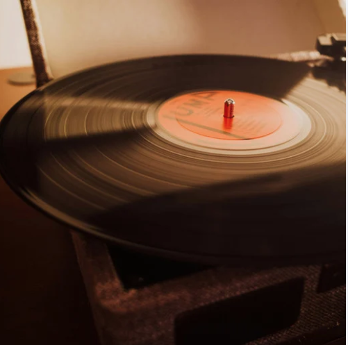 Image of a record player; Music Listening Lounge Hangout with Jeremy Hall