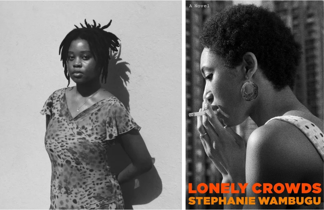 Stephanie Wambugu and the book cover of Lonely Crowds.; A Reading with&nbsp;Stephanie Wambugu '20
