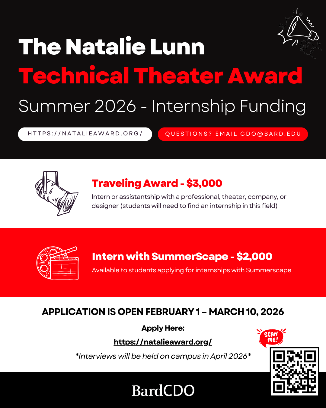 The Natalie Lunn Technical Theater Award