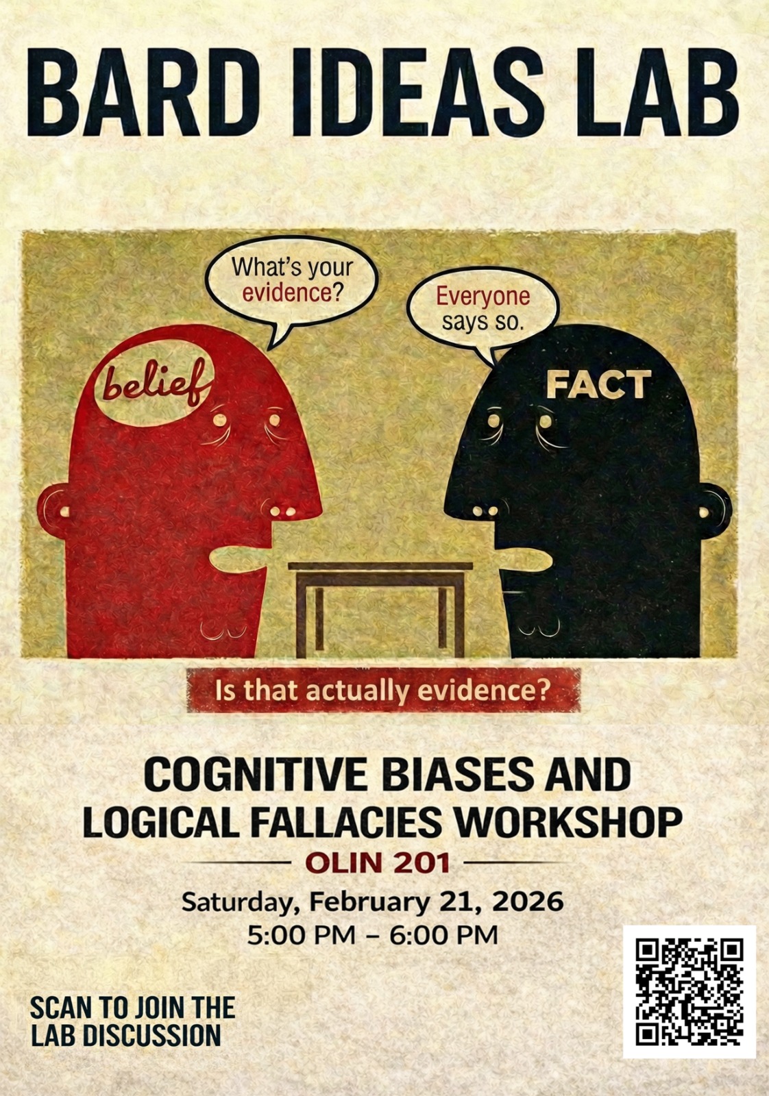 Bard Ideas Lab: Cognitive Biases and Logical Fallacies Workshop&nbsp;