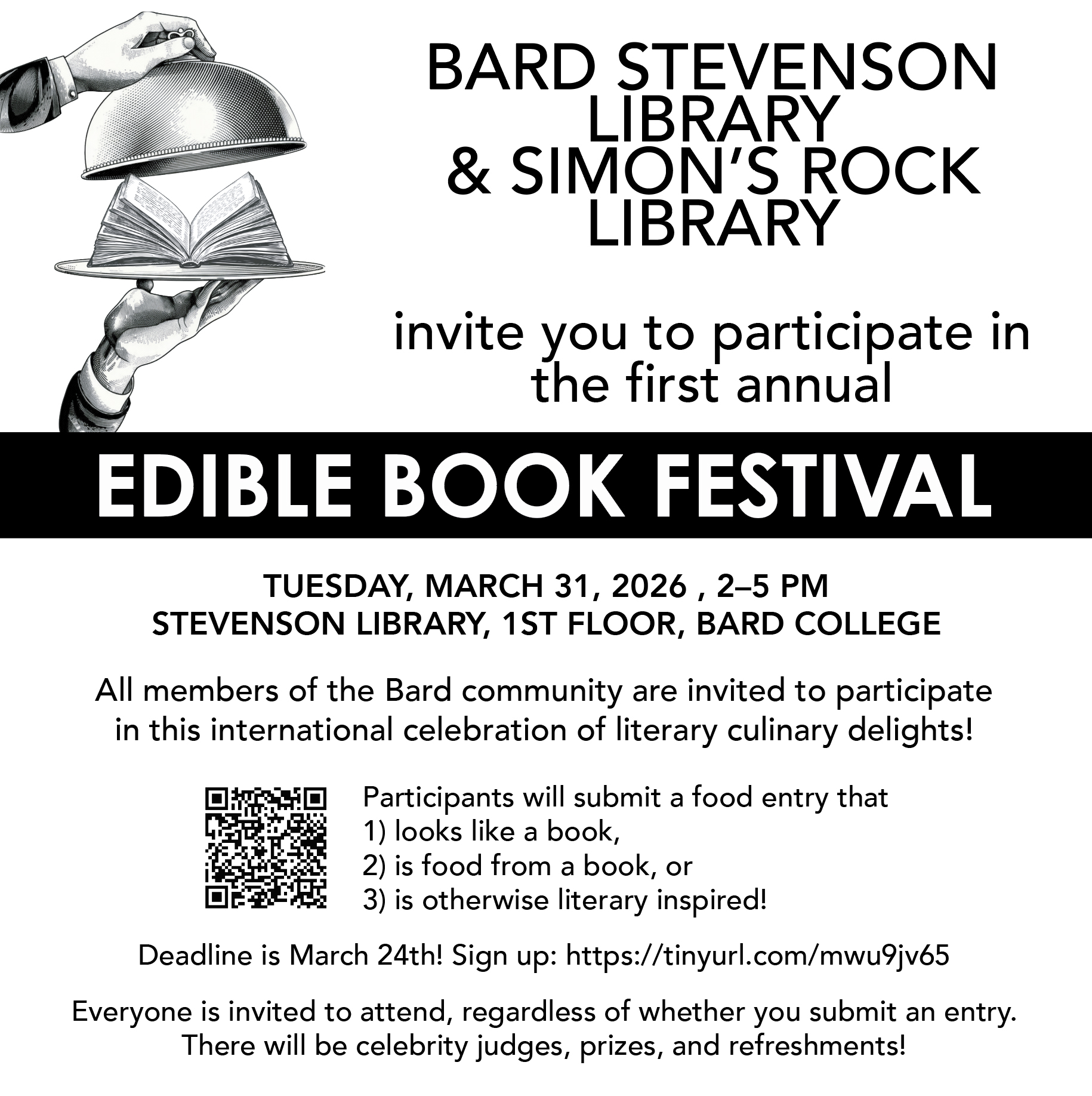 Flyer; Call for entries: Edible Book Festival