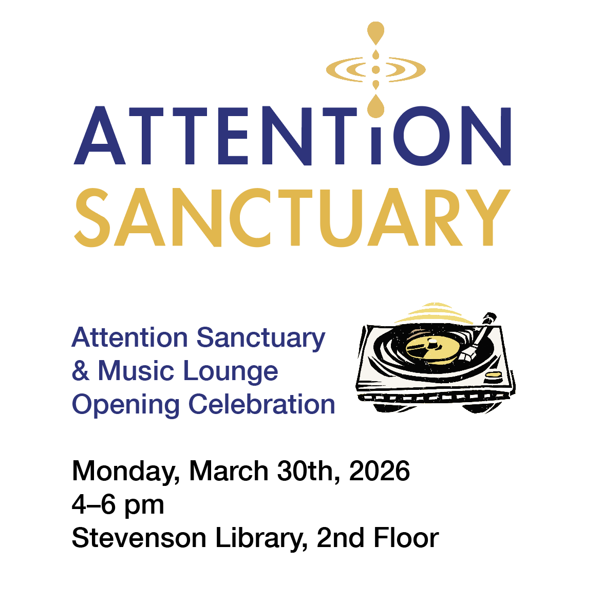 Event information; Attention Sanctuary and Music Lounge Opening Celebration!&nbsp;