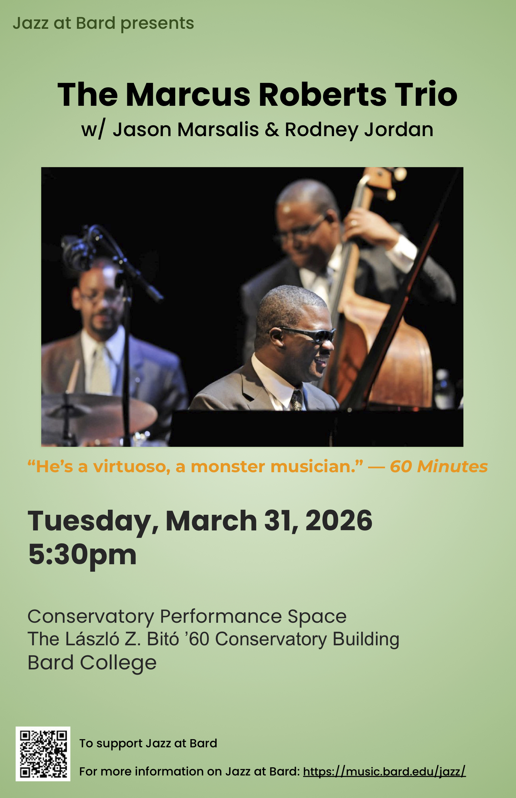 Piano Salon with the Marcus Roberts Trio