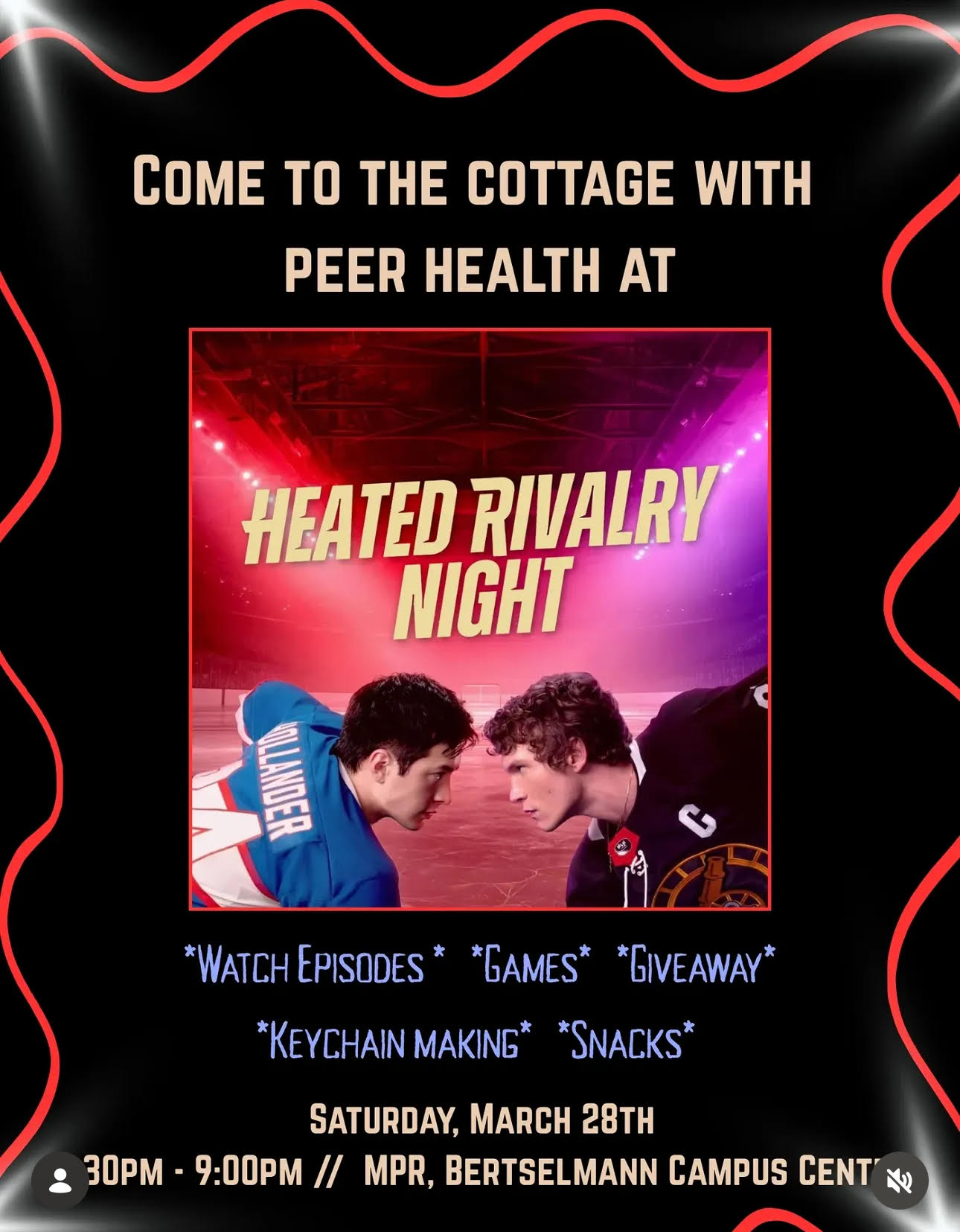 Heated Rivalry Night with Peer Health