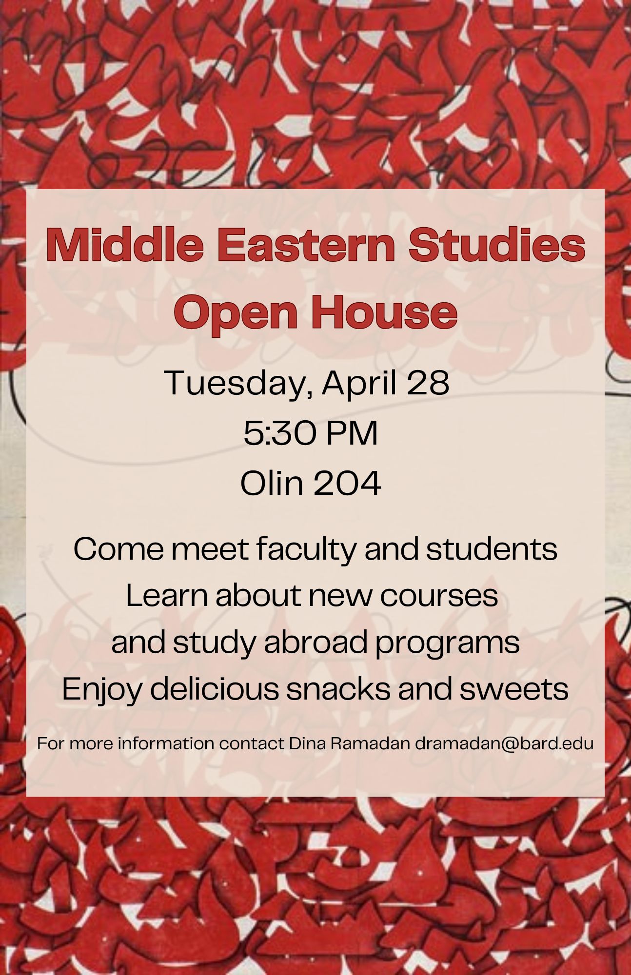 Middle Eastern Studies Open House