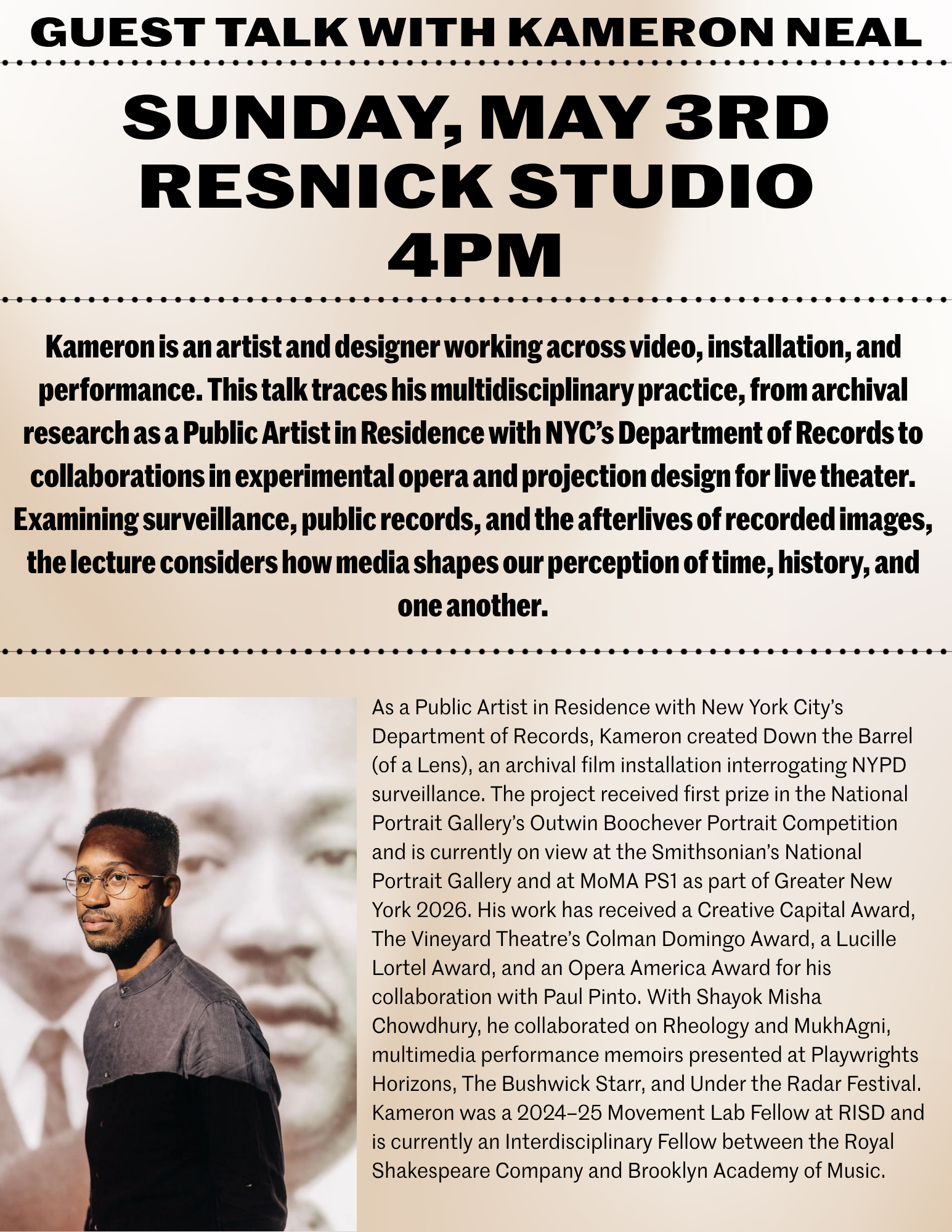 Guest Talk with Kameron Neal