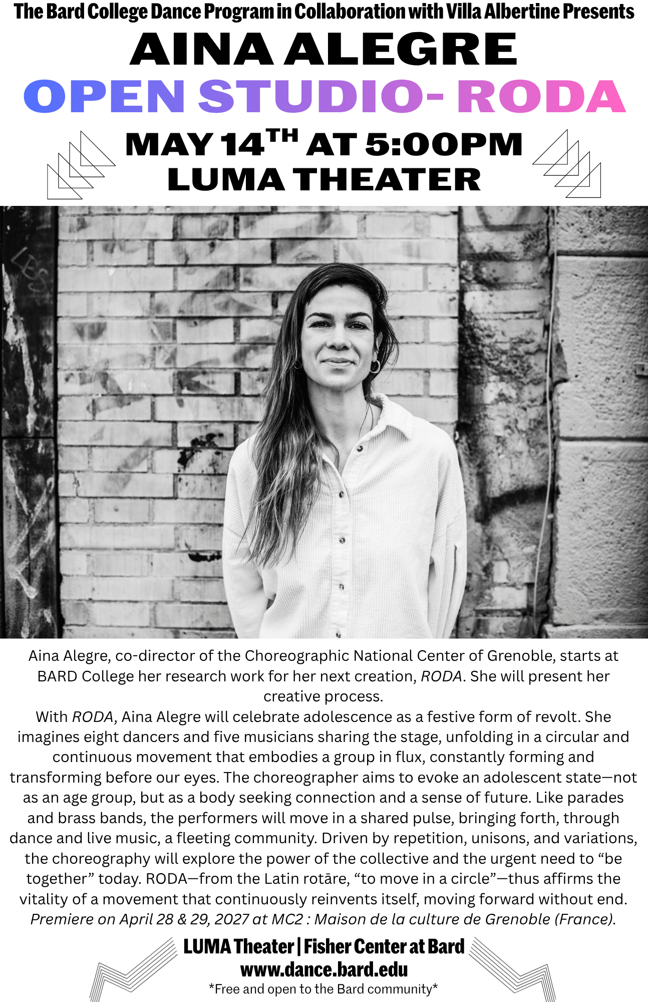 Visit https://dance.bard.edu