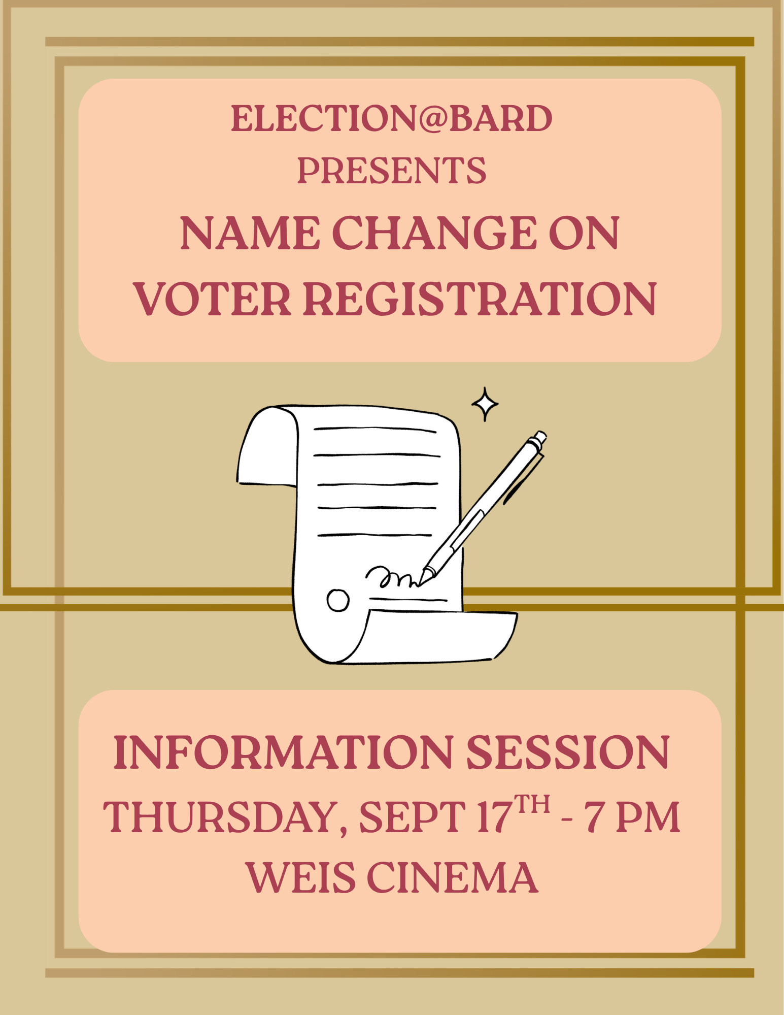 Name Change on Voter Registration Info Session