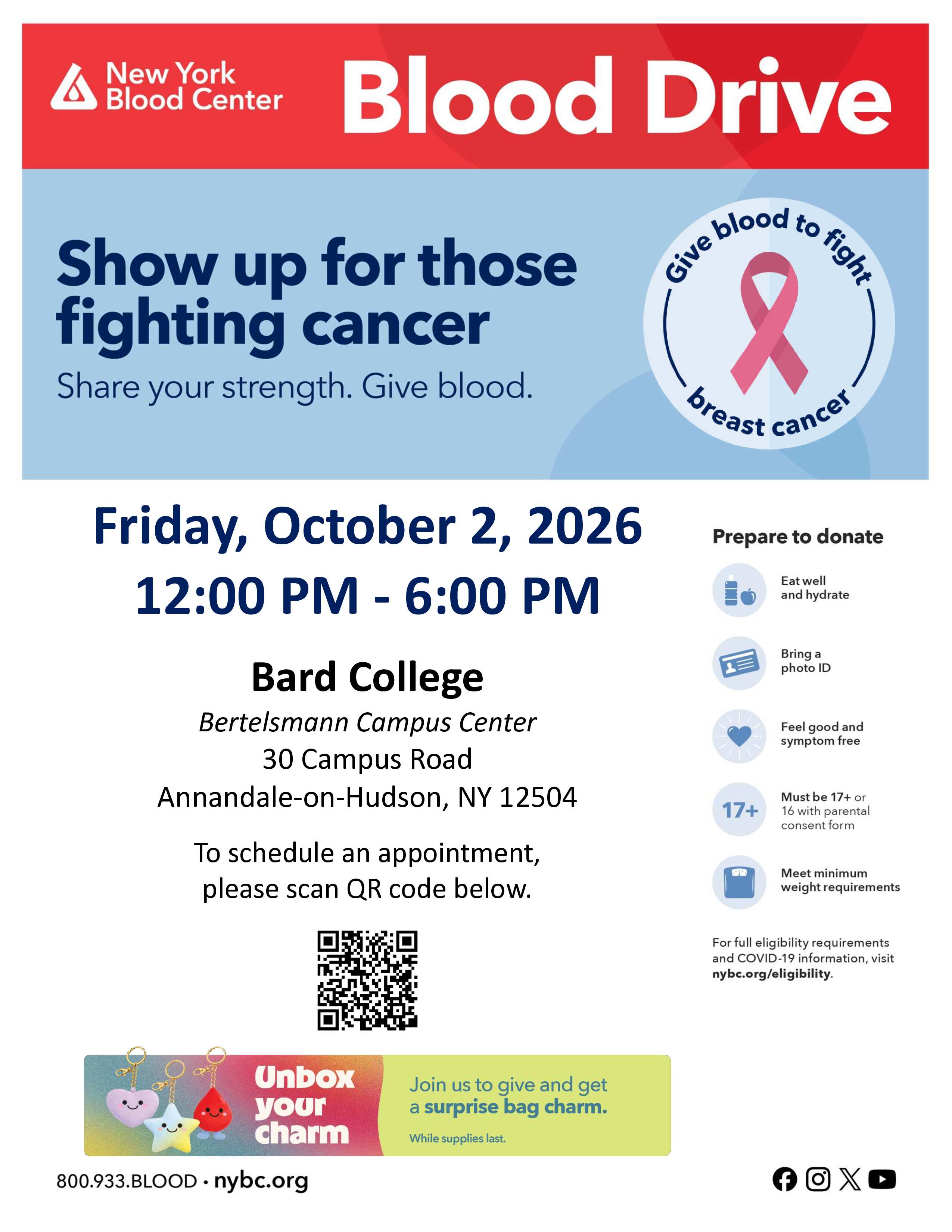 New York Blood Center Blood Drive&nbsp;&nbsp;